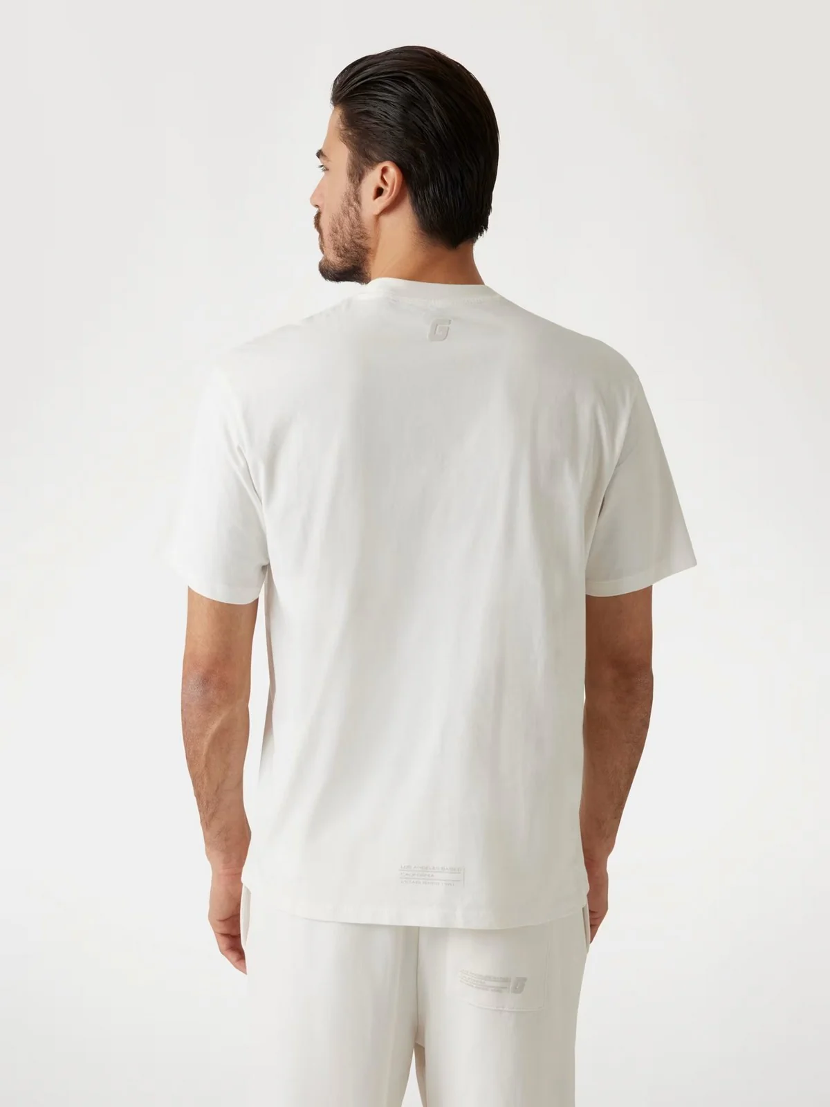 GUESS SPORT T-shirt Uomo AZHA CN OVER T-SHIRT Z4BI02 I3Z14 G018 Bianco - Image 3