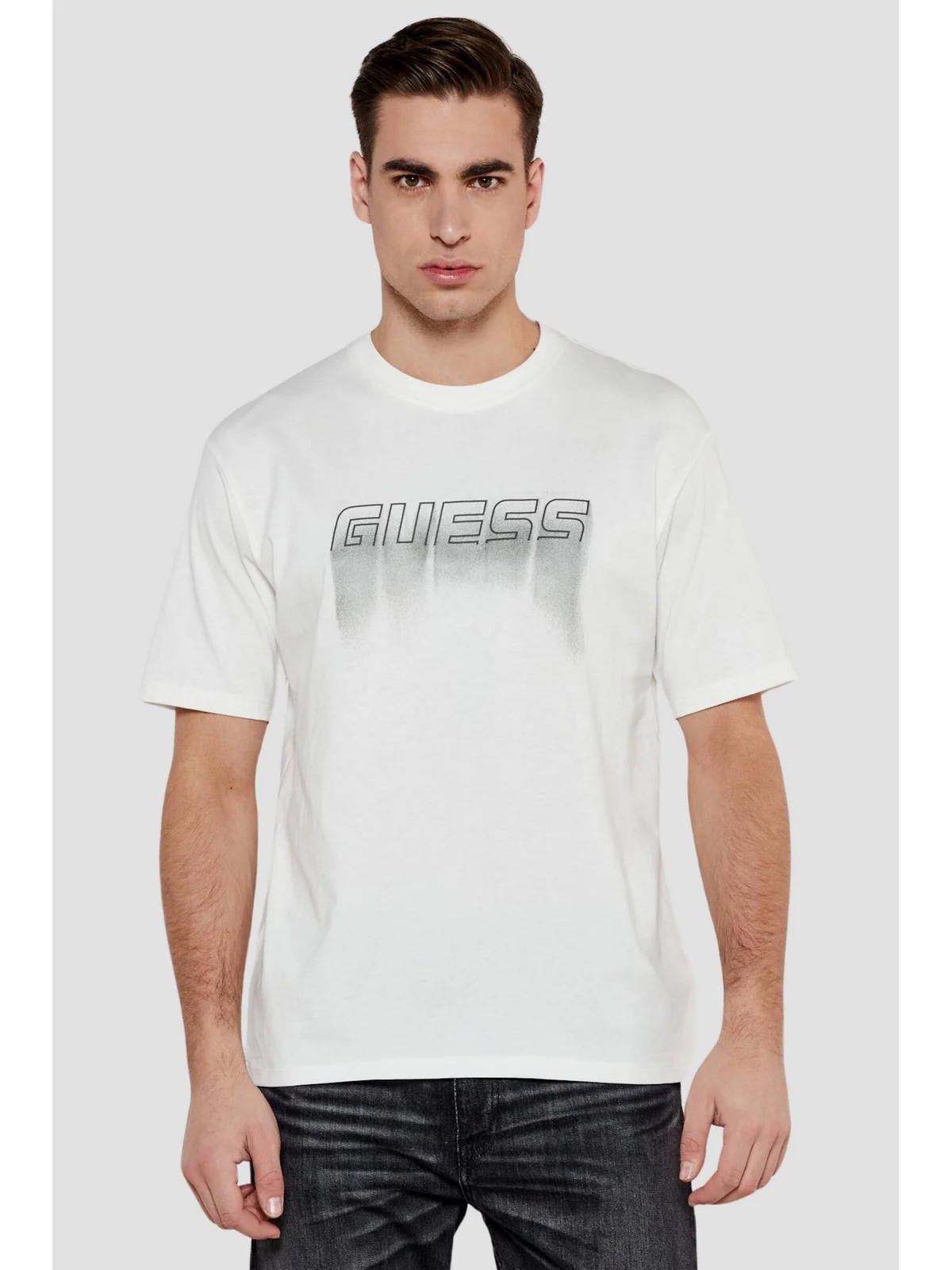 GUESS SPORT T-shirt Uomo MOONDARL CN T-SHIRT Z5RI11 I3Z14 G018 Bianco - Image 4