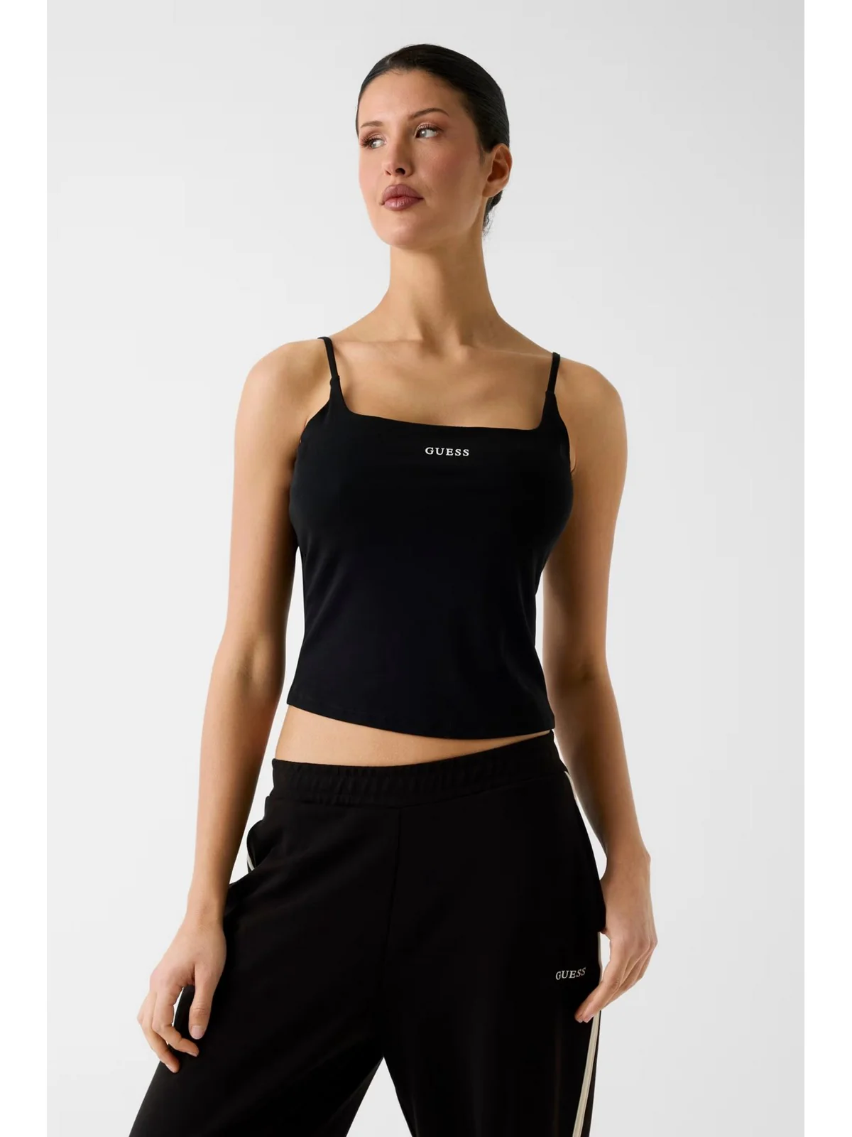 GUESS SPORT Top Donna JASMINE TOP V6GP18 K3470 JBLK Jet Black A996 - Image 2