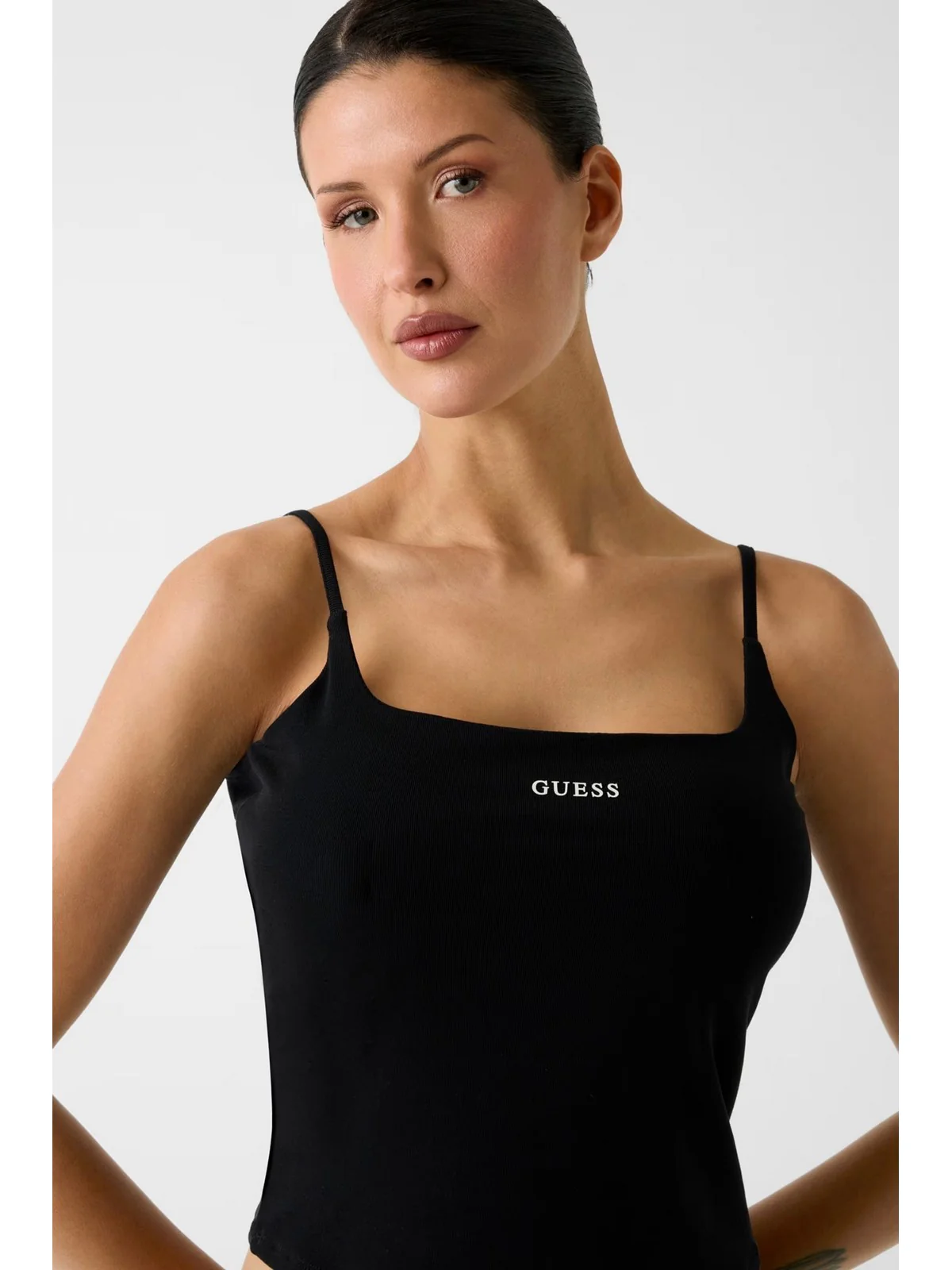 GUESS SPORT Top Donna JASMINE TOP V6GP18 K3470 JBLK Jet Black A996 - Image 5