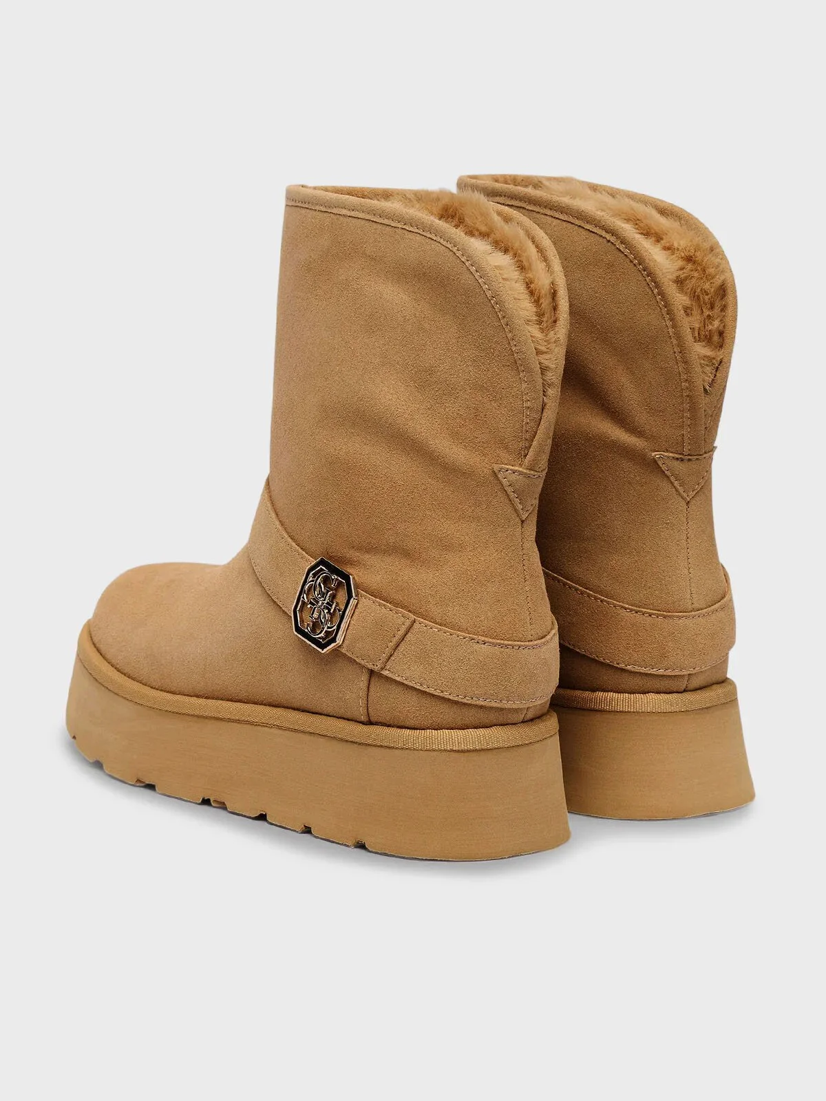 GUESS Stivali e Stivaletti Donna DOLSAY2 FLFDOL ESU10 COGNA COGNAC - Image 4