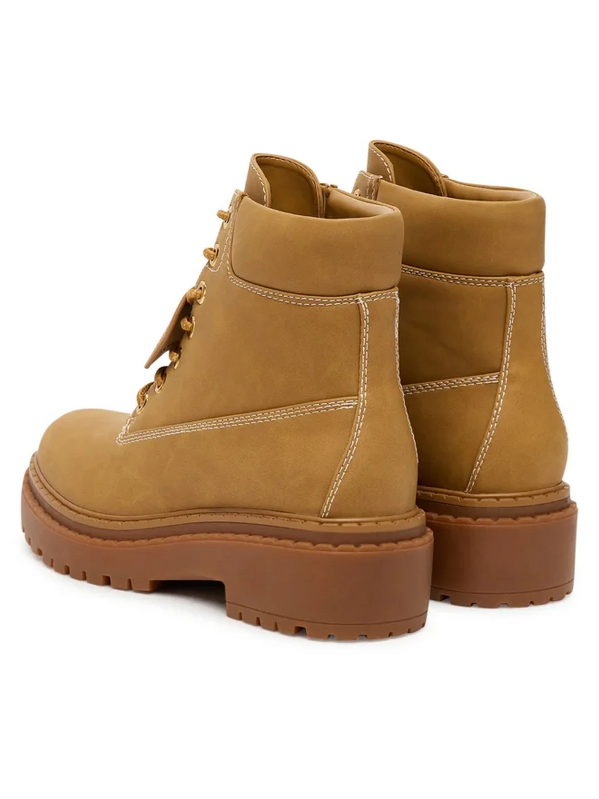 GUESS Stivali e Stivaletti Donna LEAVEY FLTLVY ELE10 TAN TAN - Image 3