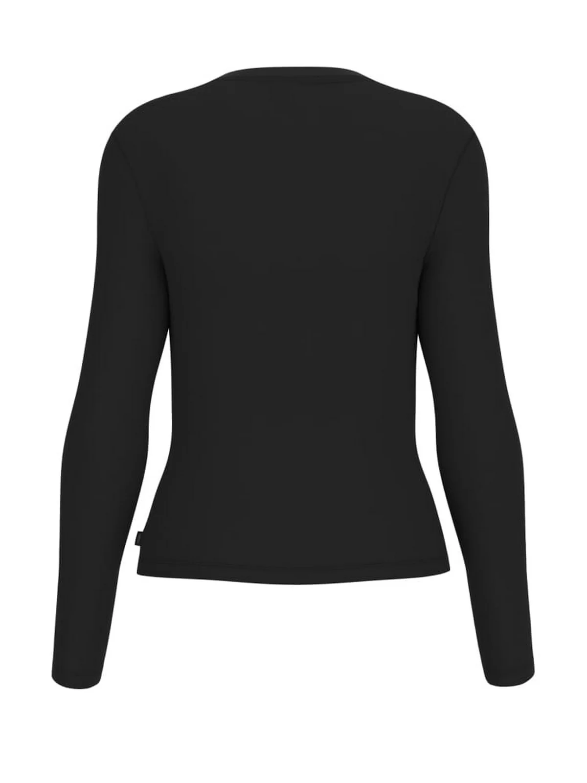 GUESS T-shirt Donna GJ LS CN EMBRO SLIM TOP W5BP01 KA0H1 JBLK Jet Black A996 - Image 2