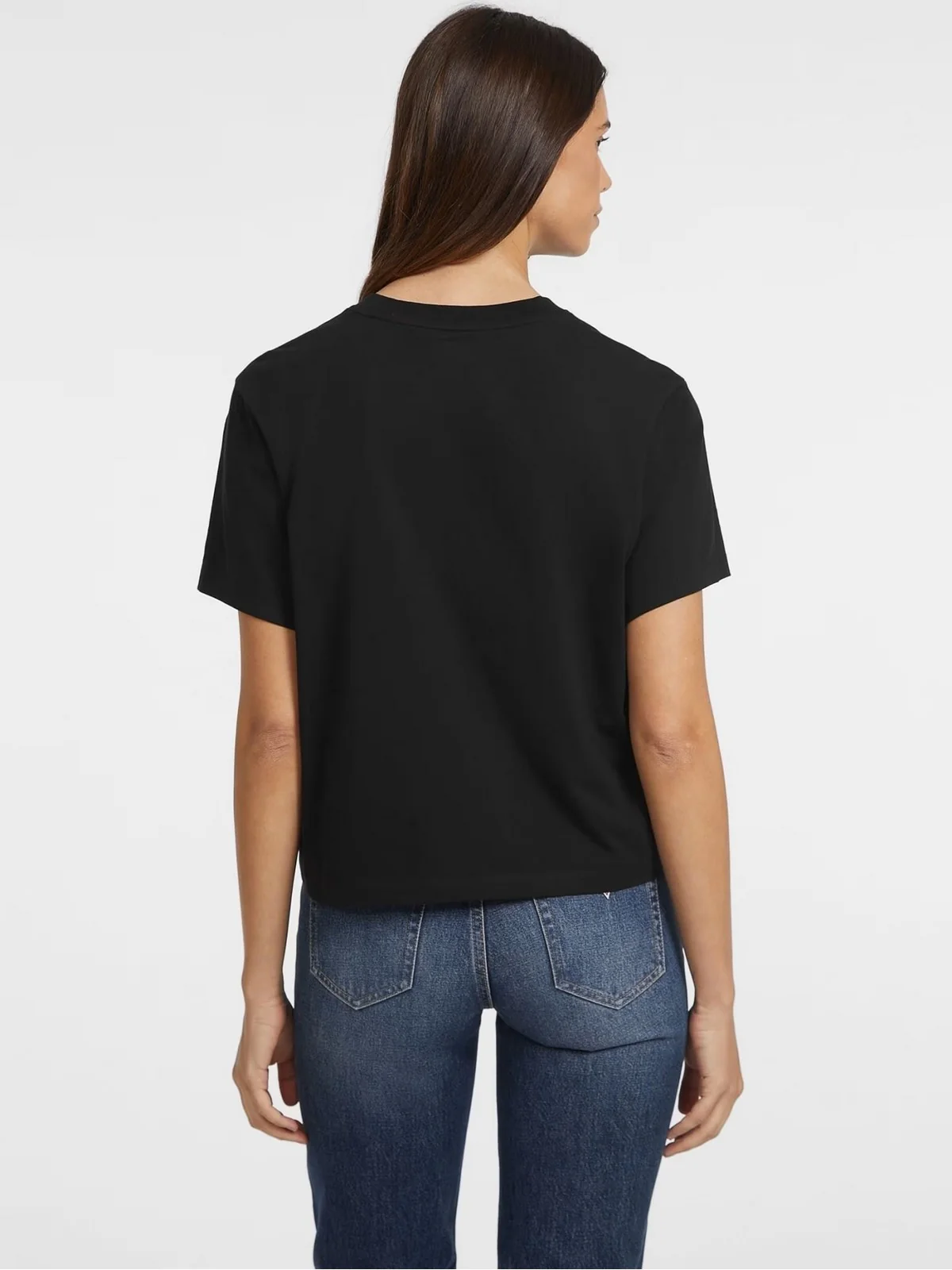 GUESS T-shirt Donna GJ SS CN BOXY ICONIC TEE W4YI73 K8HM0 JBLK Nero - Image 3