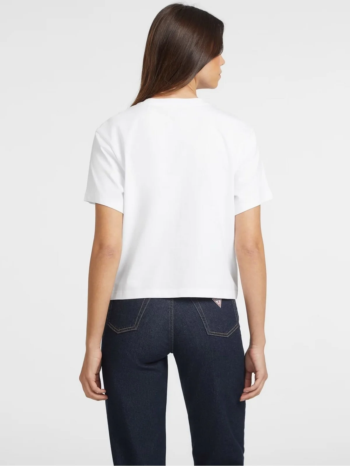 GUESS T-shirt Donna GJ SS CN BOXY MINI TRIANG TEE W4YI05 K8HM0 G011 PURE WHITE - Image 4