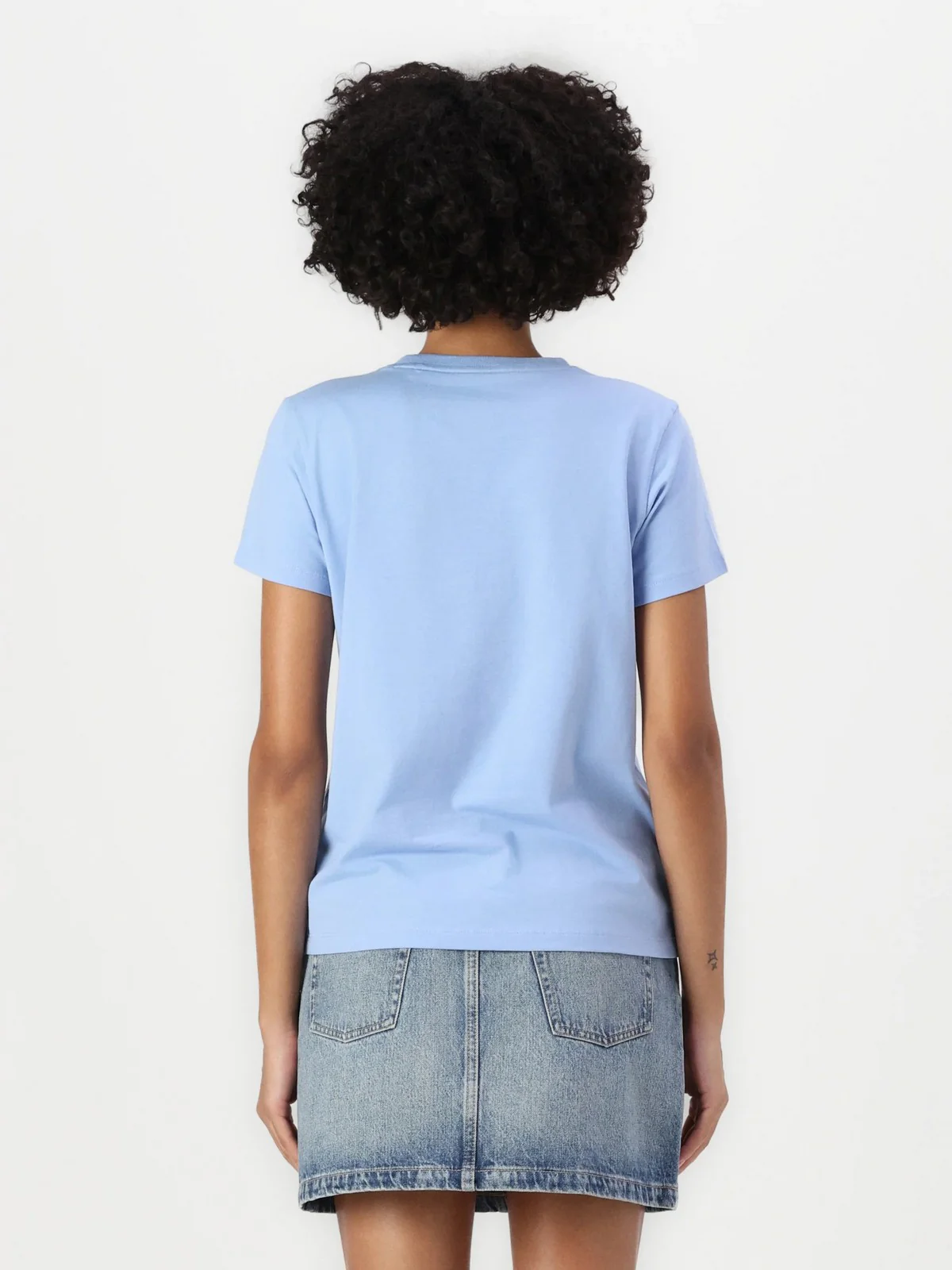 GUESS T-shirt Donna GJ SS CN BOXY MINI TRIANG TEE W4YI05 K8HM0 G7CP Blu - Image 3