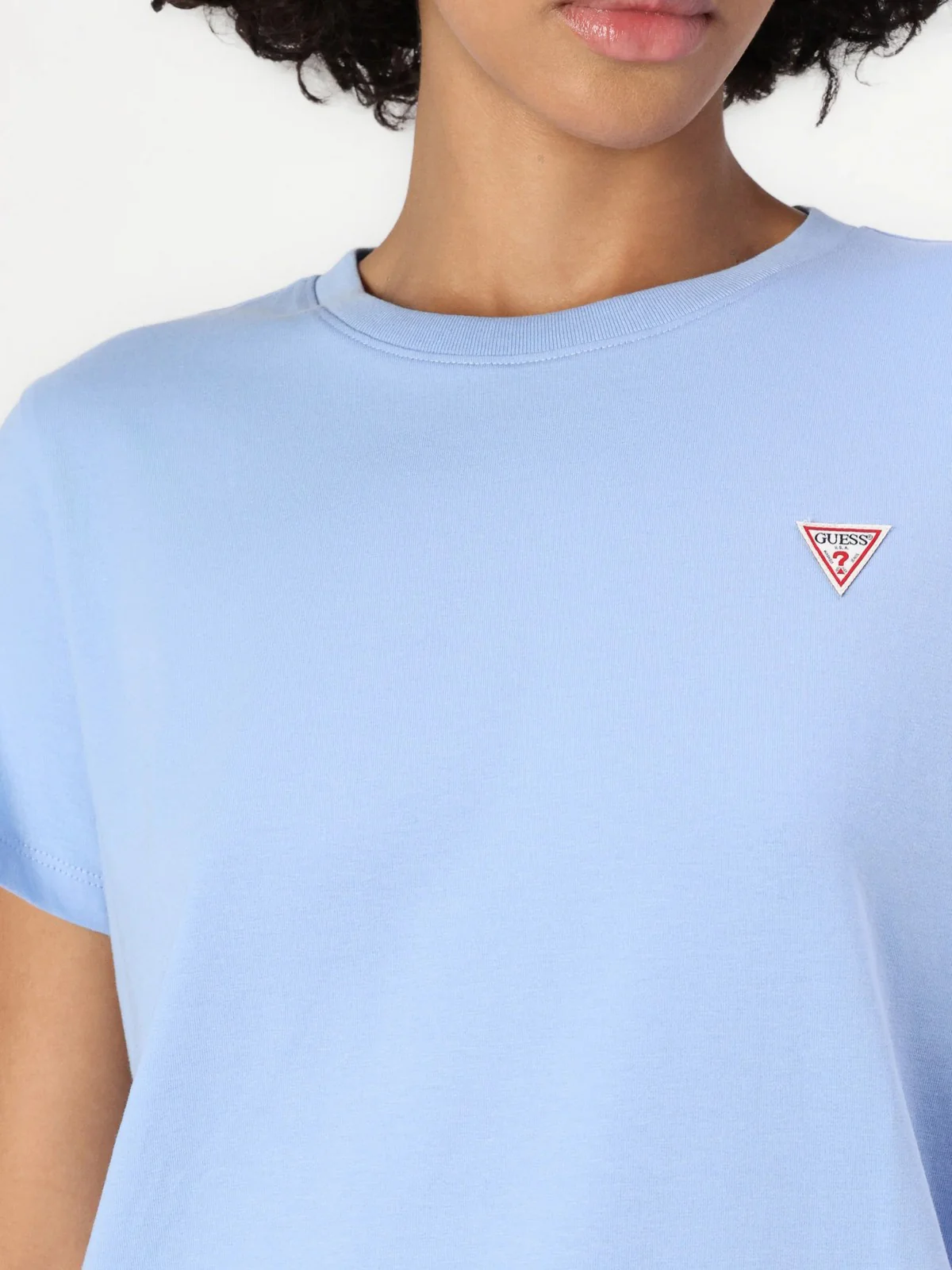 GUESS T-shirt Donna GJ SS CN BOXY MINI TRIANG TEE W4YI05 K8HM0 G7CP Blu - Image 4