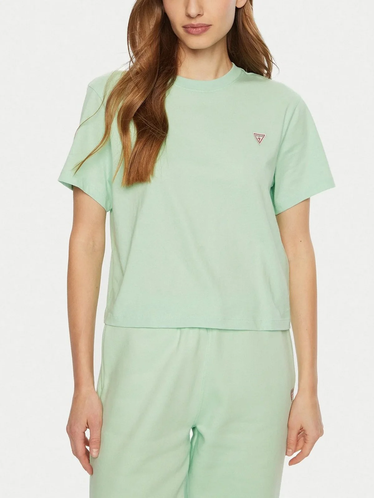 GUESS T-shirt Donna GJ SS CN BOXY MINI TRIANG TEE W4YI05 K8HM0 G8FG HOPE GREEN - Image 2
