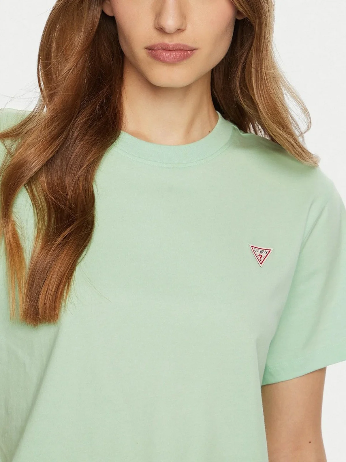 GUESS T-shirt Donna GJ SS CN BOXY MINI TRIANG TEE W4YI05 K8HM0 G8FG HOPE GREEN - Image 5
