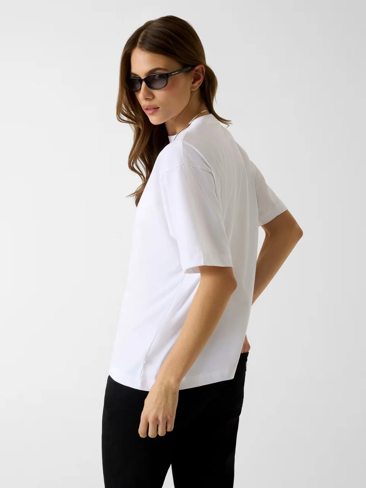 GUESS T-shirt Donna GJ SS CN OS AMERICAN TR TEE W4YI08 K8HM0 G011 PURE WHITE - Image 3