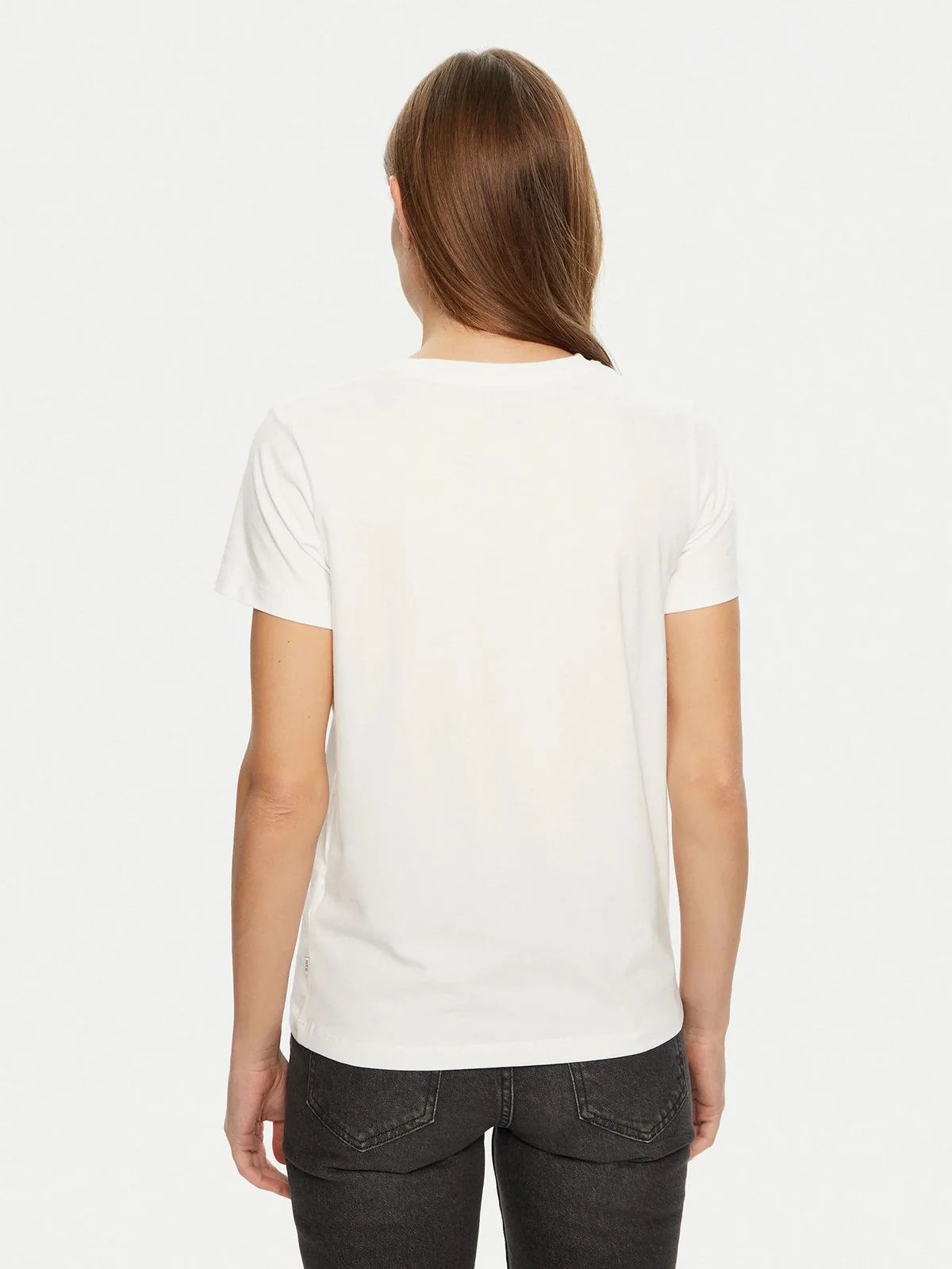 GUESS T-shirt Donna GJ SS CN REG 3D EMBR GUESS TEE W5RI54 J1314 G011 Bianco - Image 3