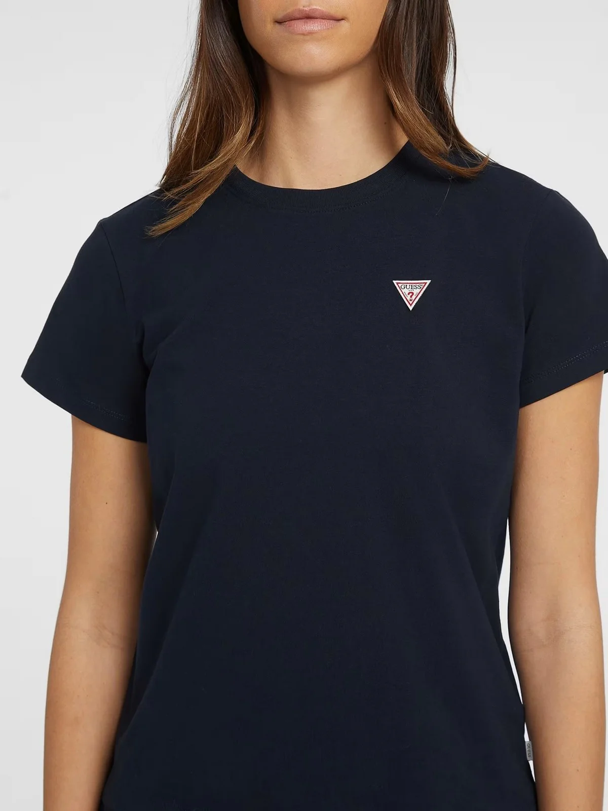 GUESS T-shirt Donna GJ SS CN REG MINI TRIANGLE TEE W4YI10 J1314 A71W Blu - Image 2