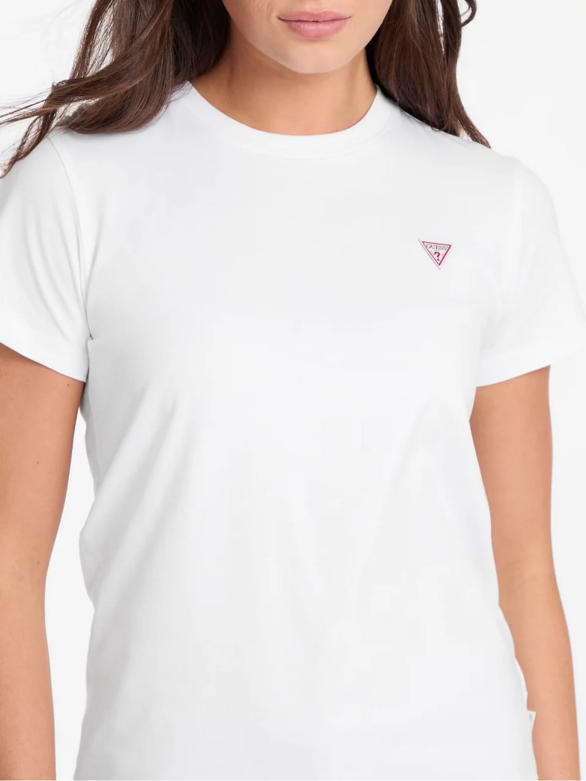 GUESS T-shirt Donna GJ SS CN REG MINI TRIANGLE TEE W4YI10 J1314 G011 Bianco - Image 2