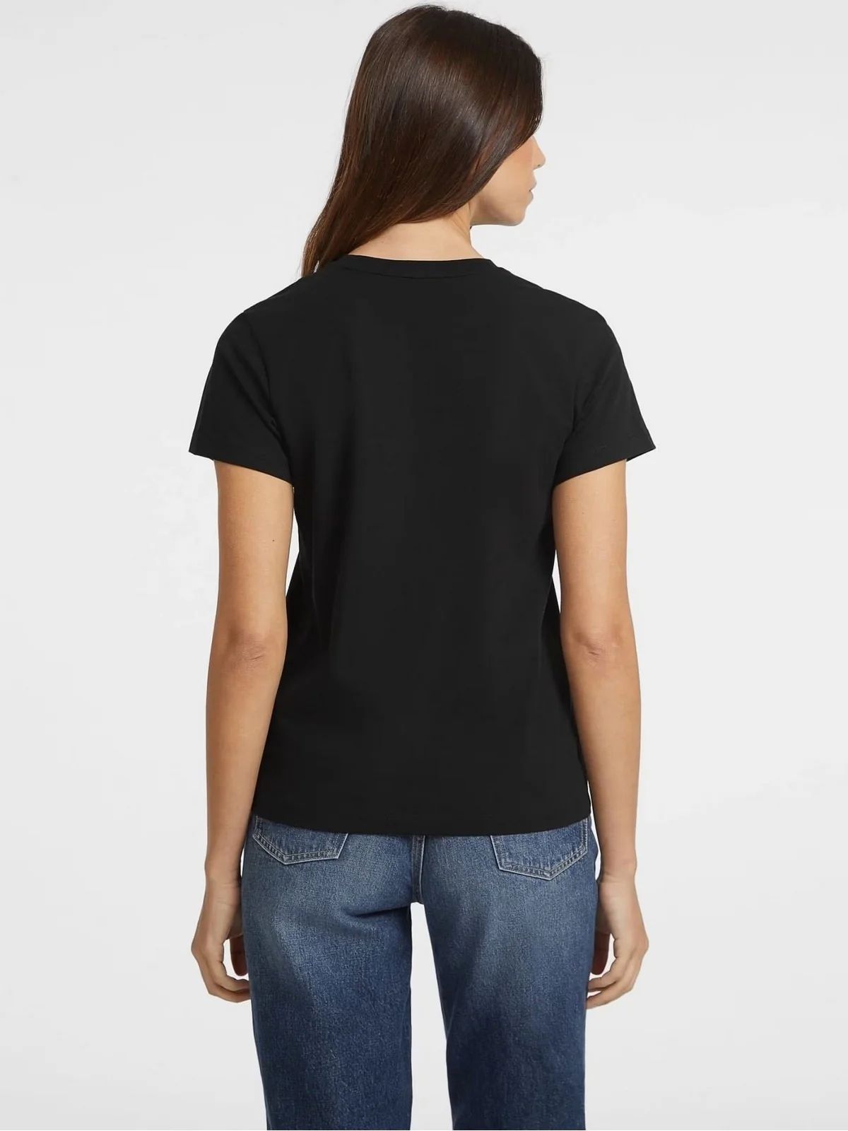 GUESS T-shirt Donna GJ SS CN REG MINI TRIANGLE TEE W4YI10 J1314 JBLK Nero - Image 3