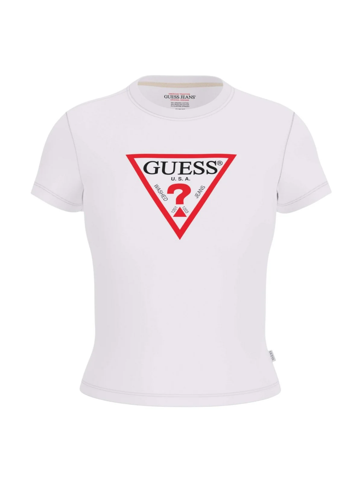 GUESS T-shirt Donna GJ SS CN SLIM ICONIC TEE W4YI04 J1314 G011 PURE WHITE - Image 5