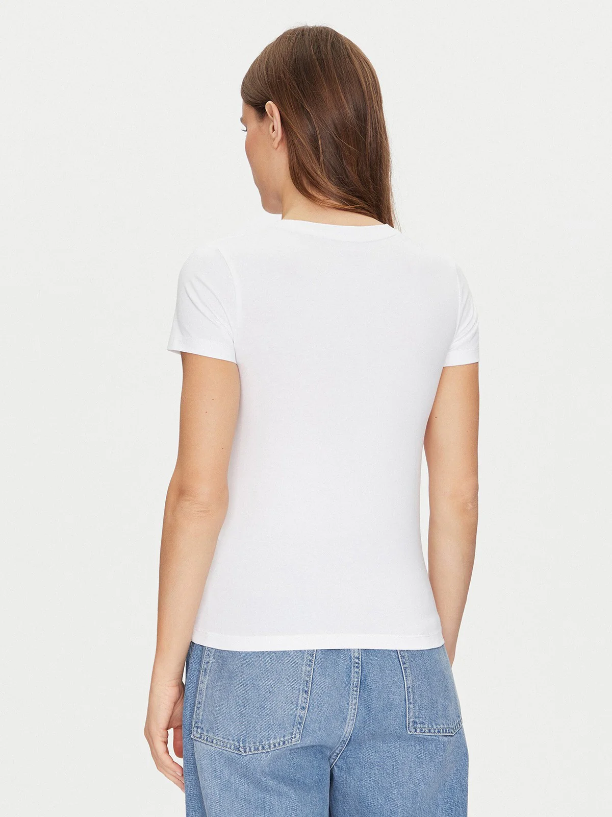 GUESS T-shirt Donna GJ SS SLIM FLOWER TEE W5GI24 J1314 G011 Bianco - Image 3