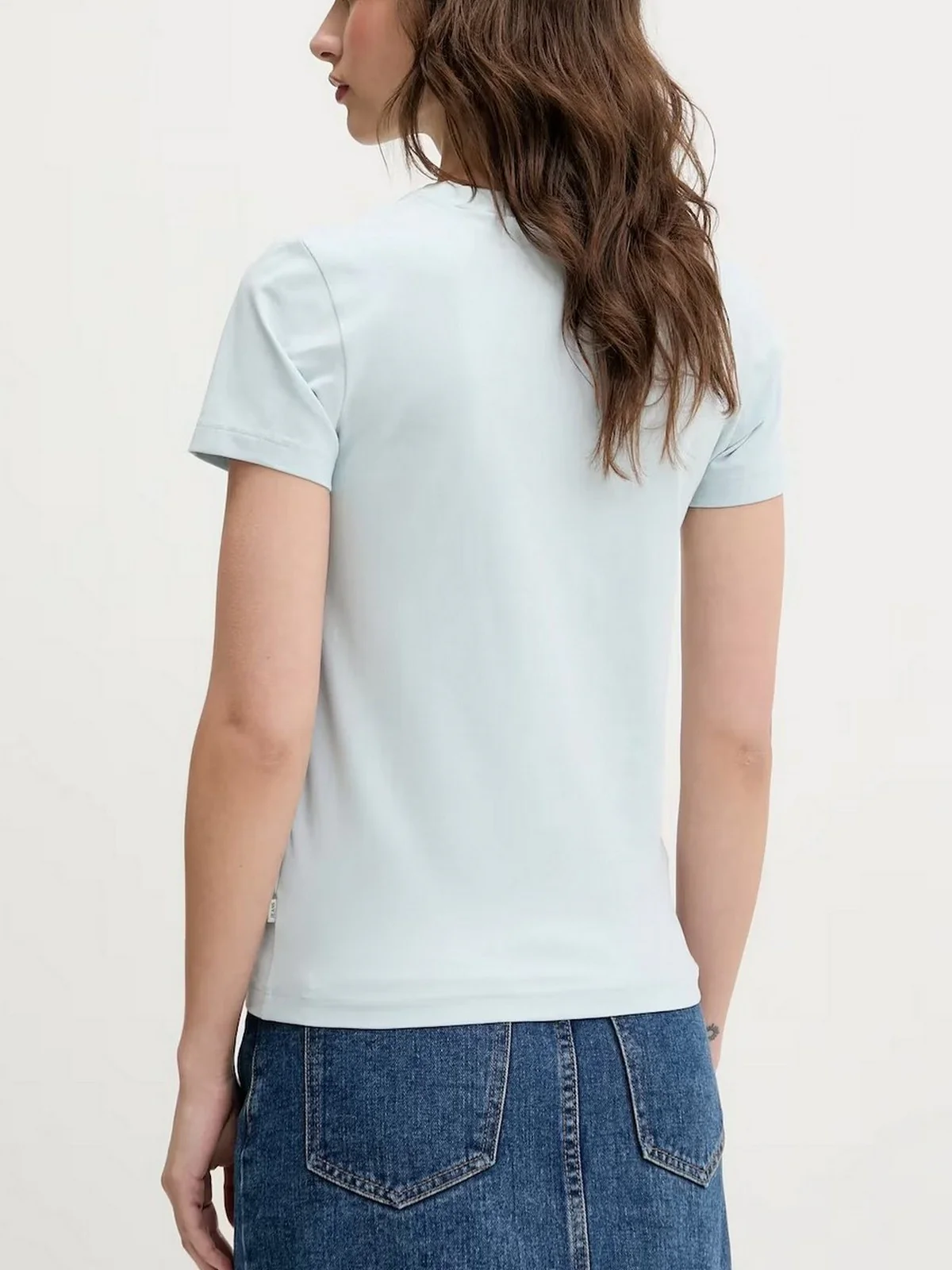 GUESS T-shirt Donna GJ SS SLIM FLOWER TEE W5GI24 J1314 G7O7 AZURE LAGUNA - Image 4