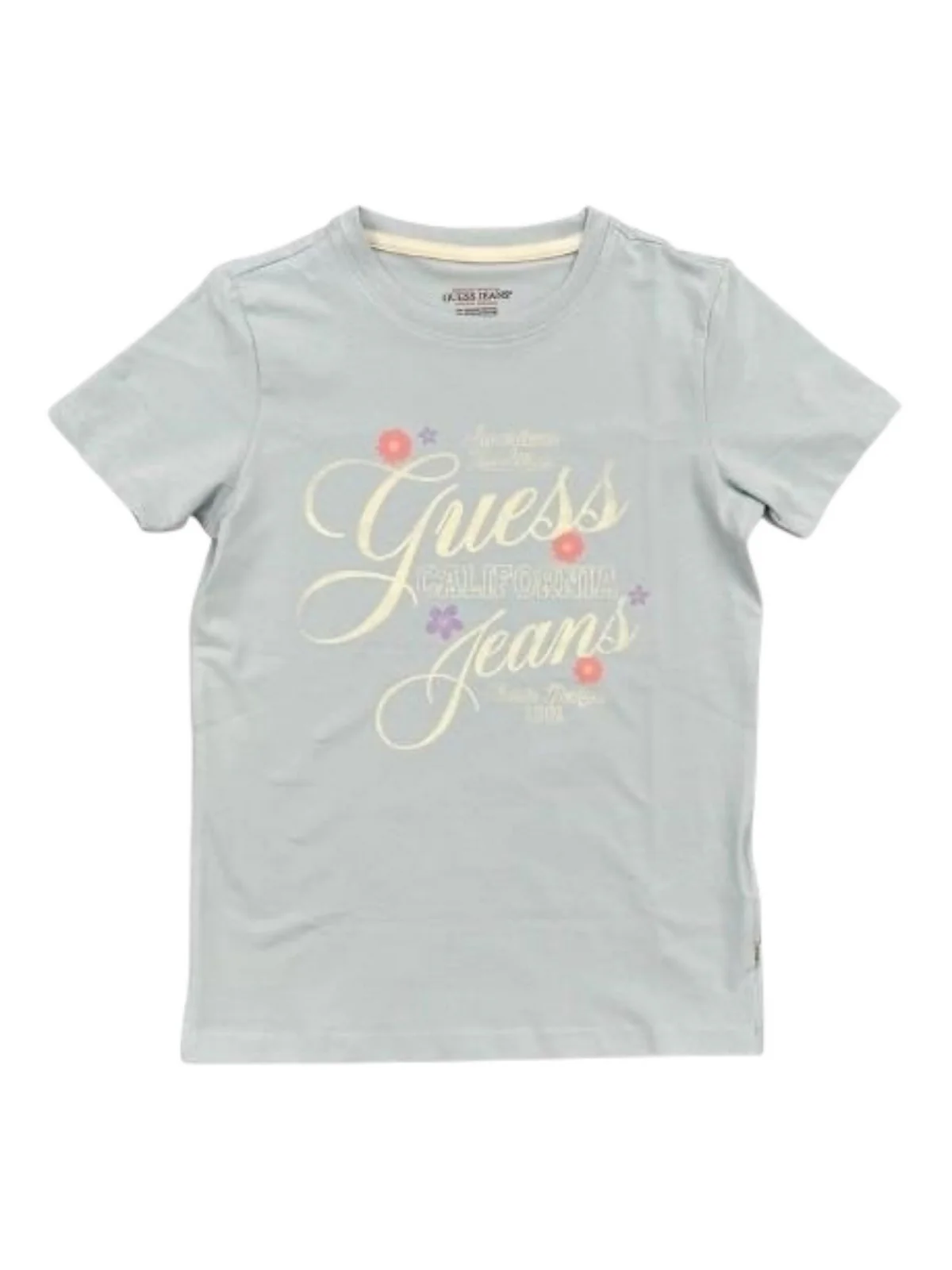 GUESS T-shirt Donna GJ SS SLIM FLOWER TEE W5GI24 J1314 G7O7 AZURE LAGUNA - Image 6