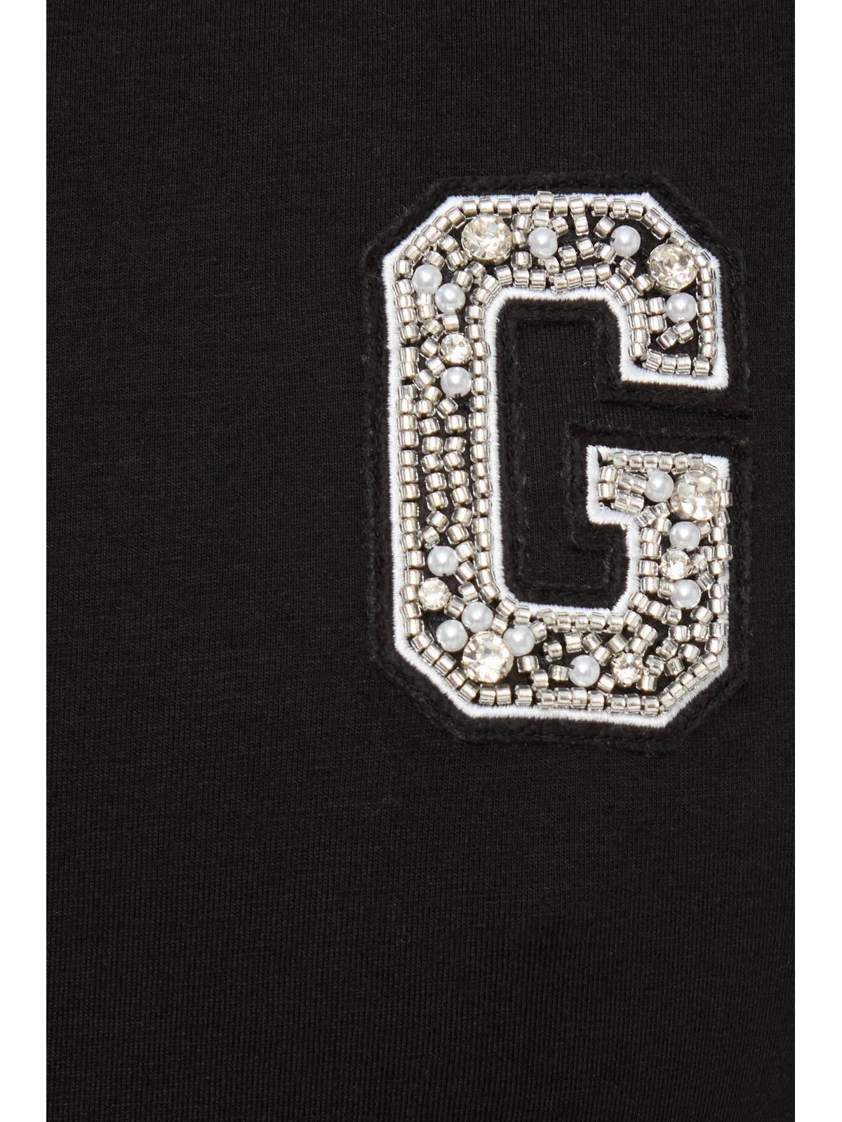 GUESS T-shirt Donna SS CN G PATCH TEE W6RI31 J1314 JBLK Jet Black A996 - Image 3