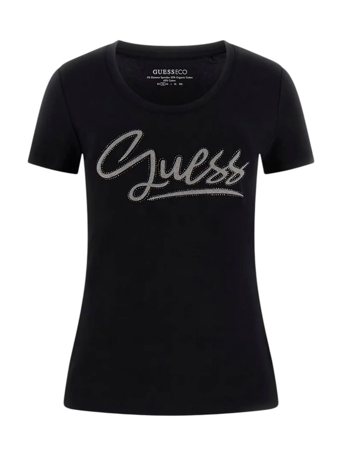 GUESS T-shirt Donna SS CN GUESS SCRIPT TEE W6RI24 J1314 JBLK Jet Black A996