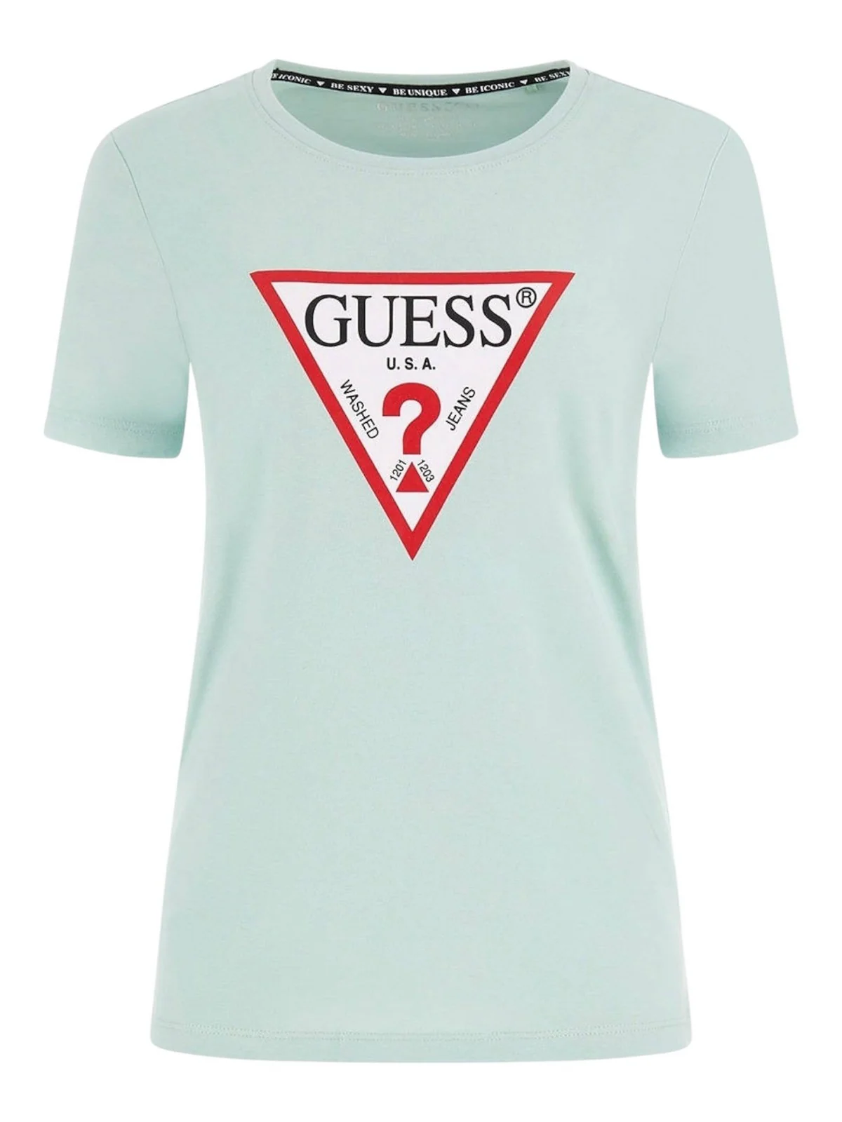 GUESS T-shirt Donna SS CN ORIGINAL TEE W1YI1B I3Z14 G8DD Verde