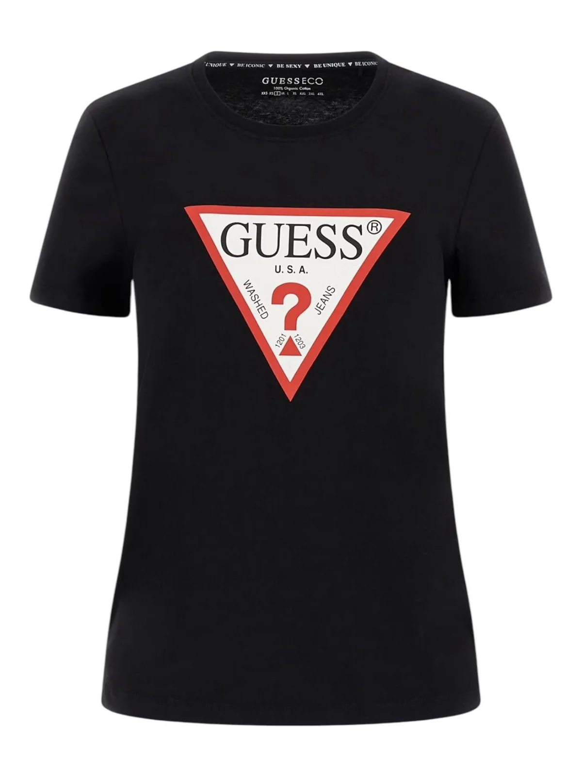 GUESS T-shirt Donna SS CN ORIGINAL TEE W1YI1B I3Z14 JBLK Jet Black A996