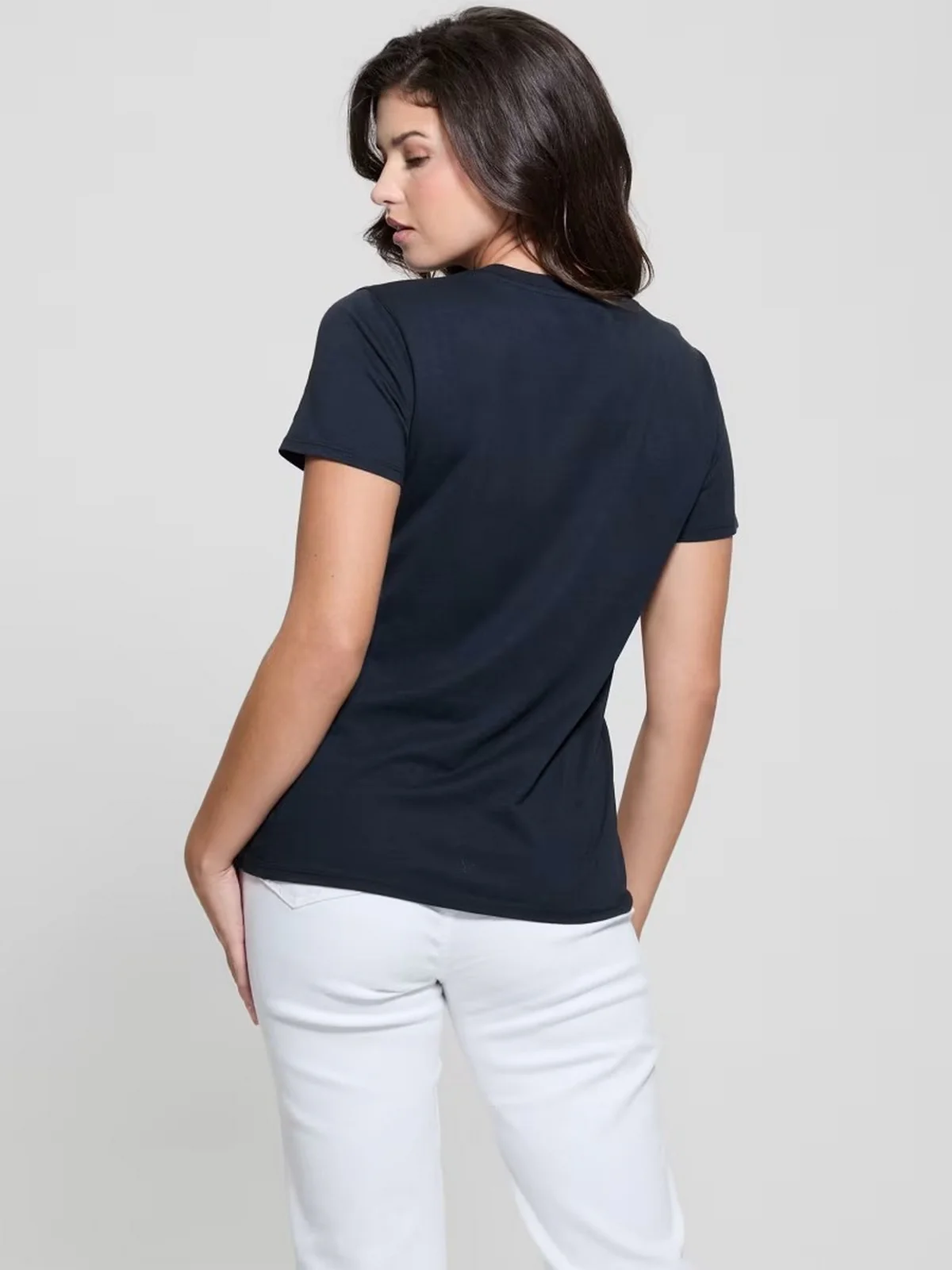GUESS T-shirt Donna SS SOMETIMES EASY TEE W5RI24 K9SN1 A71W Blu - Image 3
