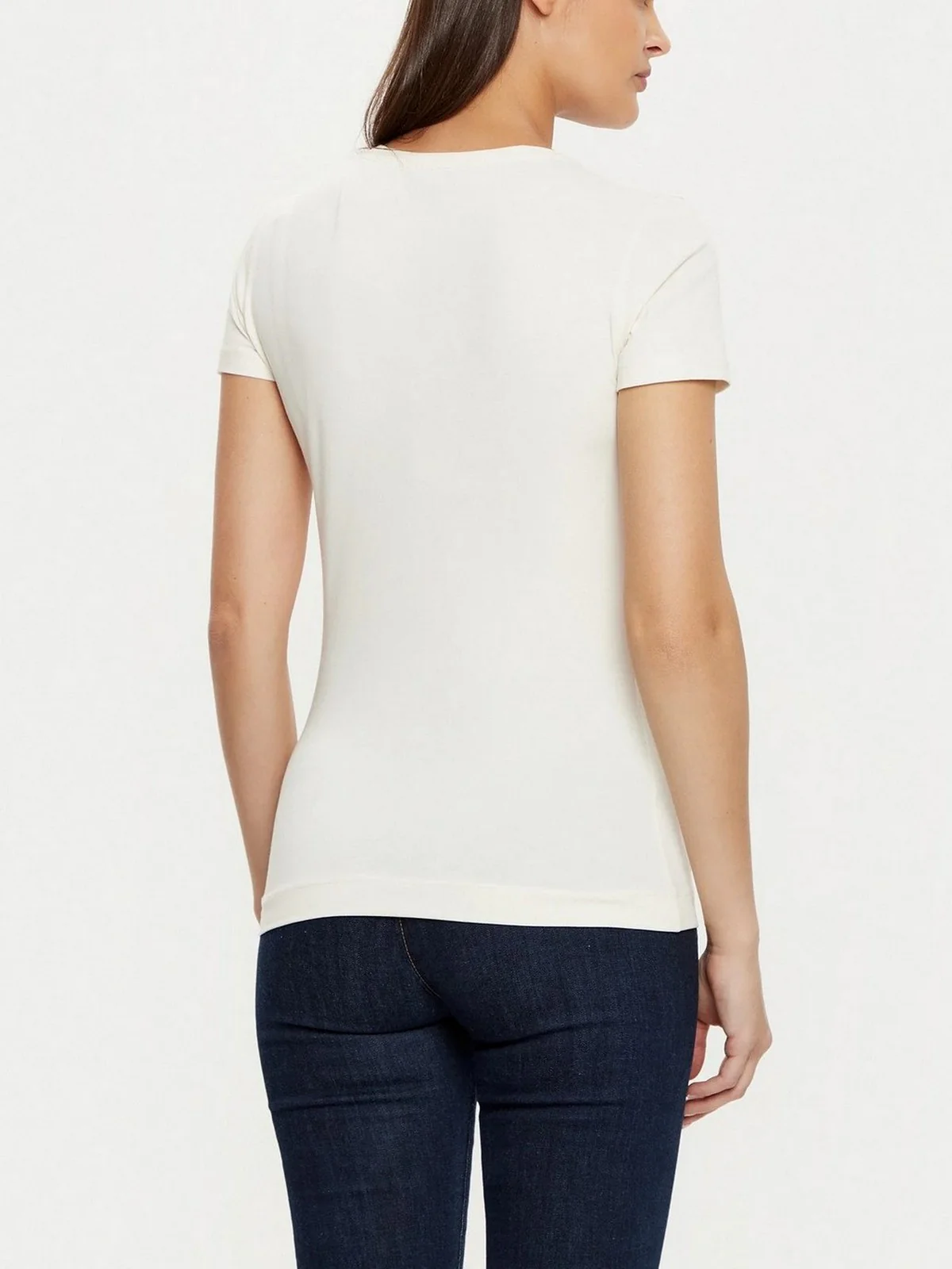 GUESS T-shirt Donna SS VN PYTHON TRIANGLE TEE W5RI21 J1314 G012 Bianco - Image 3