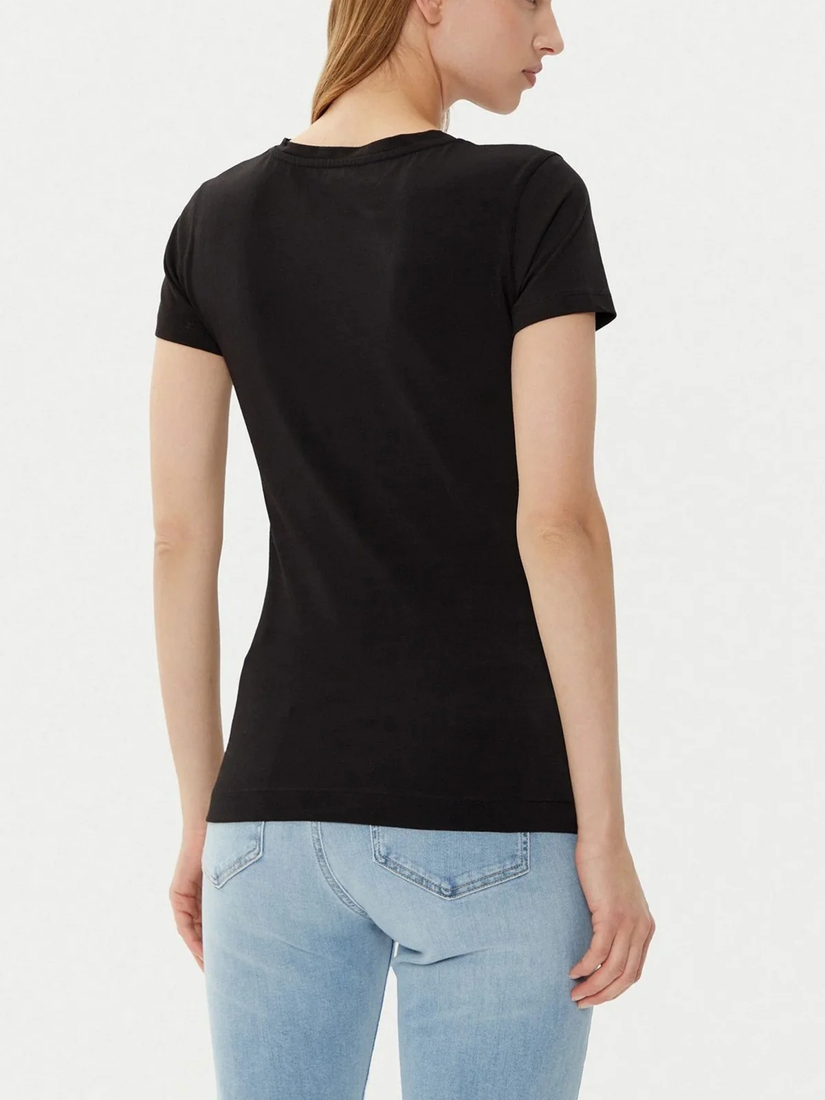 GUESS T-shirt Donna SS VN PYTHON TRIANGLE TEE W5RI21 J1314 JBLK Nero - Image 3