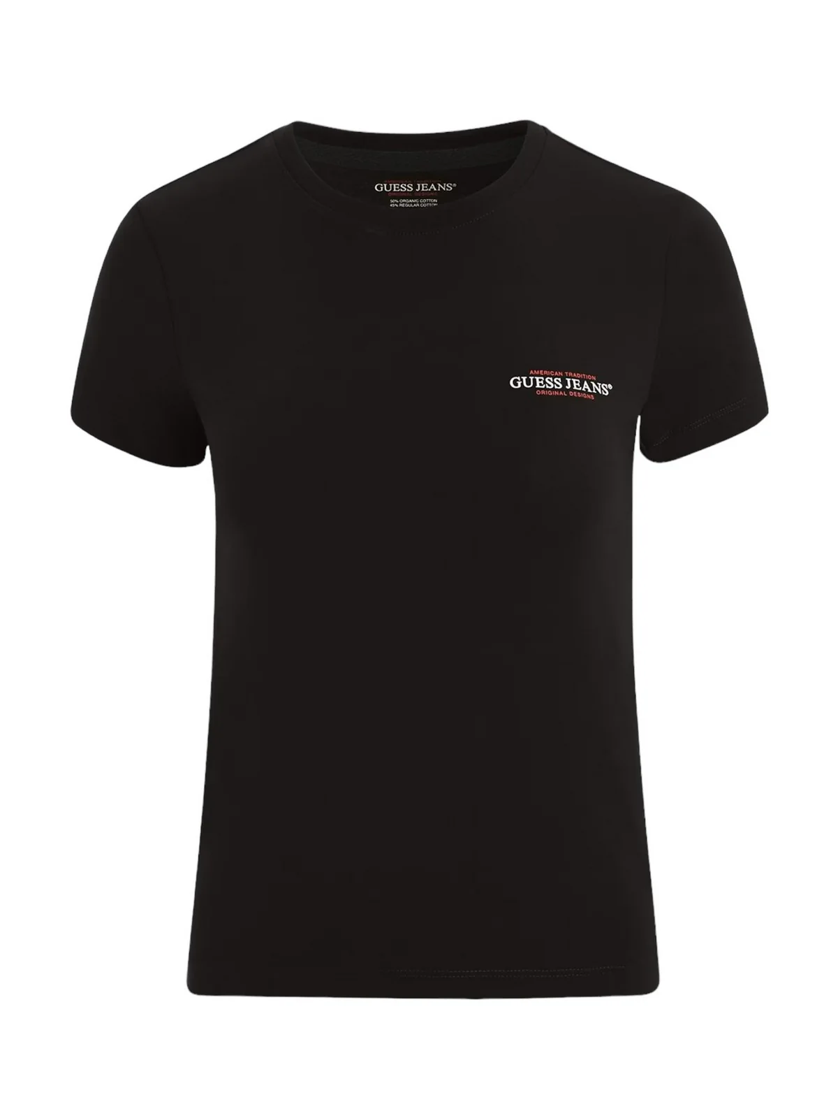GUESS T-shirt Donna GJ SS CN SLIM MINI AMERICA TEE W4YI02 J1314 JBLK Jet Black A996 - Image 5