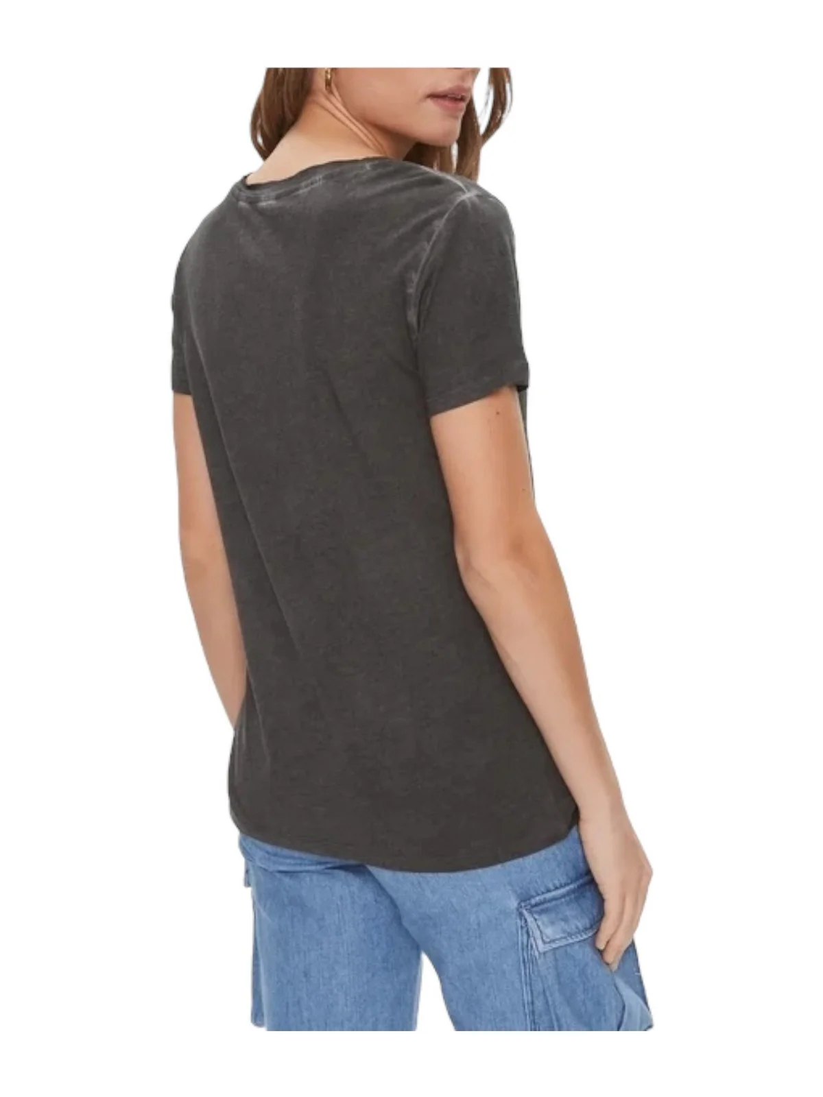 GUESS T-Shirt e Polo Donna Ss Varsity Bear Logo W4RI86 K9SN1 JTMU Nero - Image 2