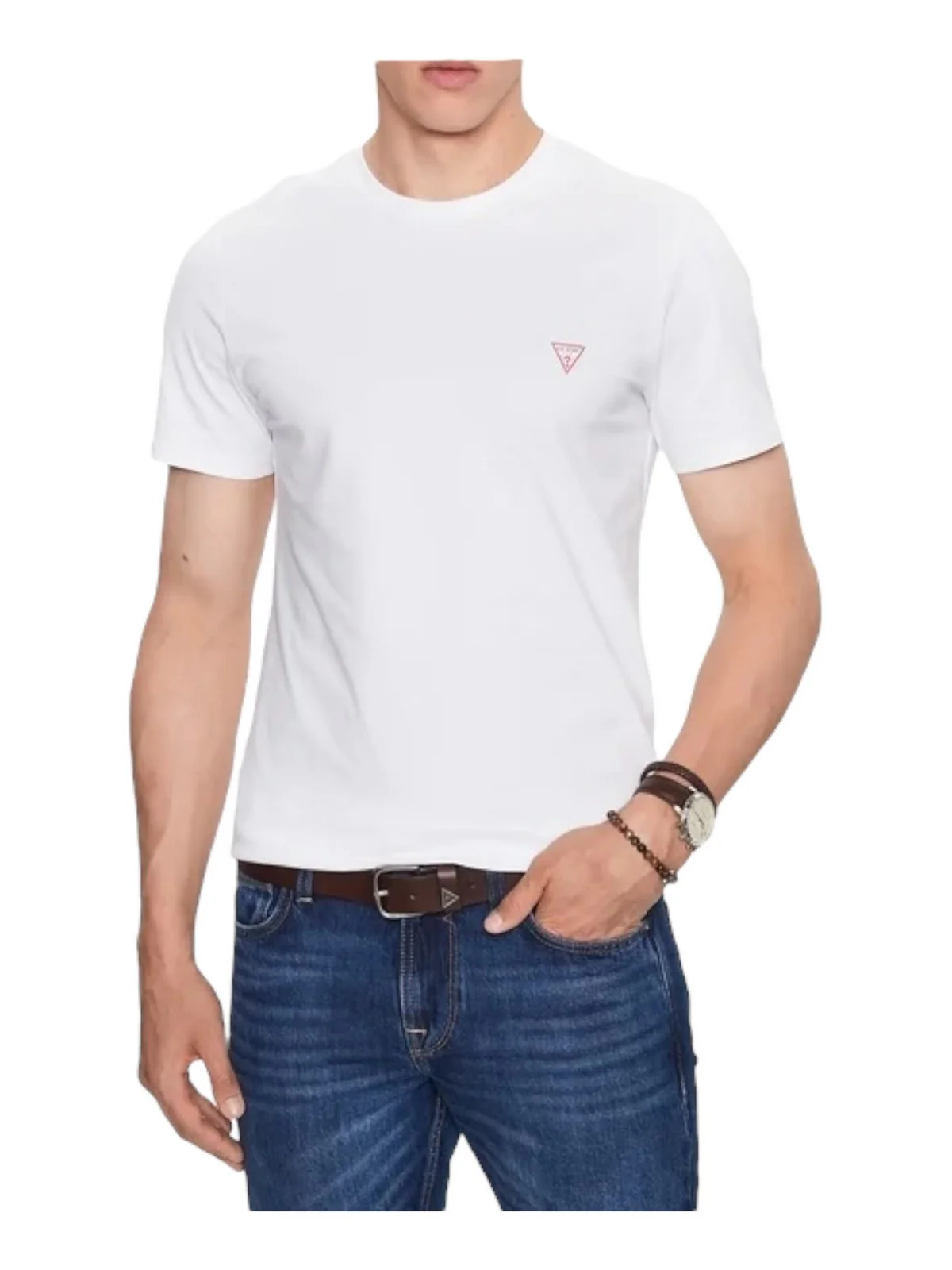 GUESS T-Shirt e Polo Uomo CN SS CORE TEE M2YI36 I3Z14 G011 PURE WHITE - Image 2