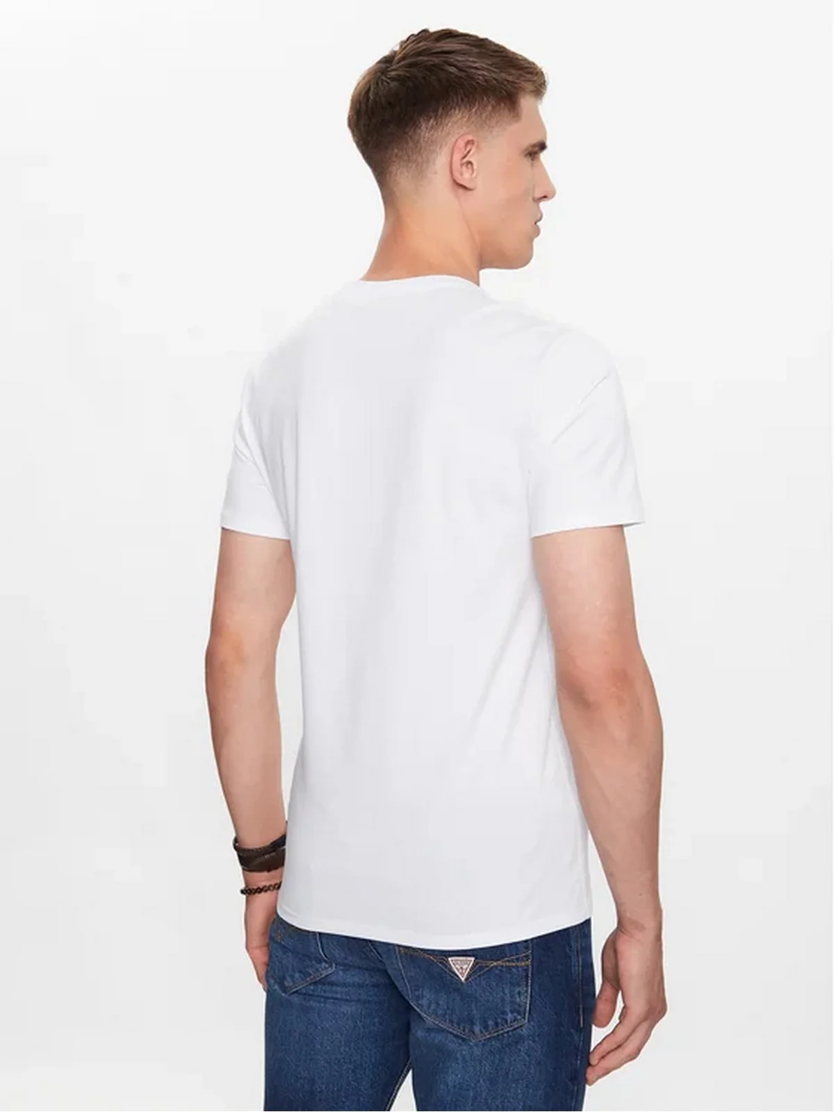 GUESS T-Shirt e Polo Uomo CN SS CORE TEE M2YI36 I3Z14 G011 PURE WHITE - Image 3