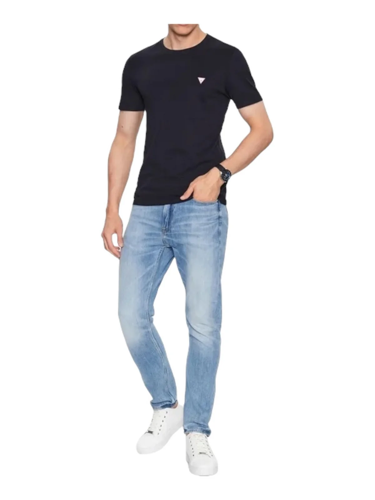 GUESS T-Shirt e Polo Uomo CN SS CORE TEE M2YI36 I3Z14 G7V2 SMART BLUE - Image 3