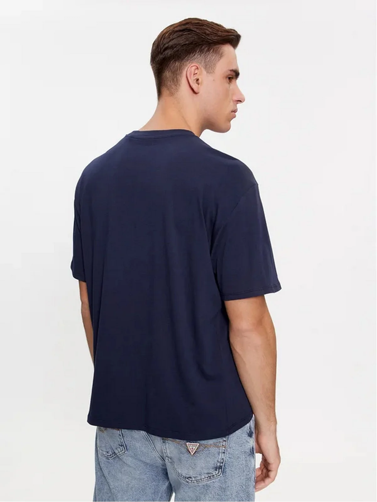 GUESS T-Shirt e Polo Uomo SS BSC GUESS BEAR TE M4RI81 K9RM1 F7BG Blu - Image 4
