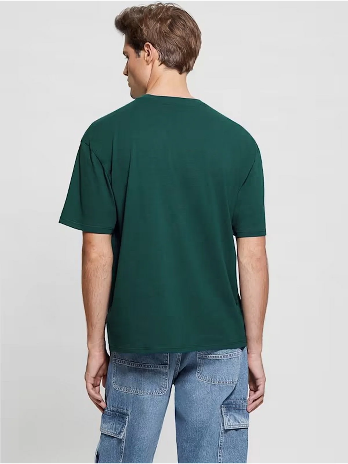 GUESS T-Shirt e Polo Uomo SS BSC GUESS BEAR TE M4RI81 K9RM1 F8L4 Verde - Image 5