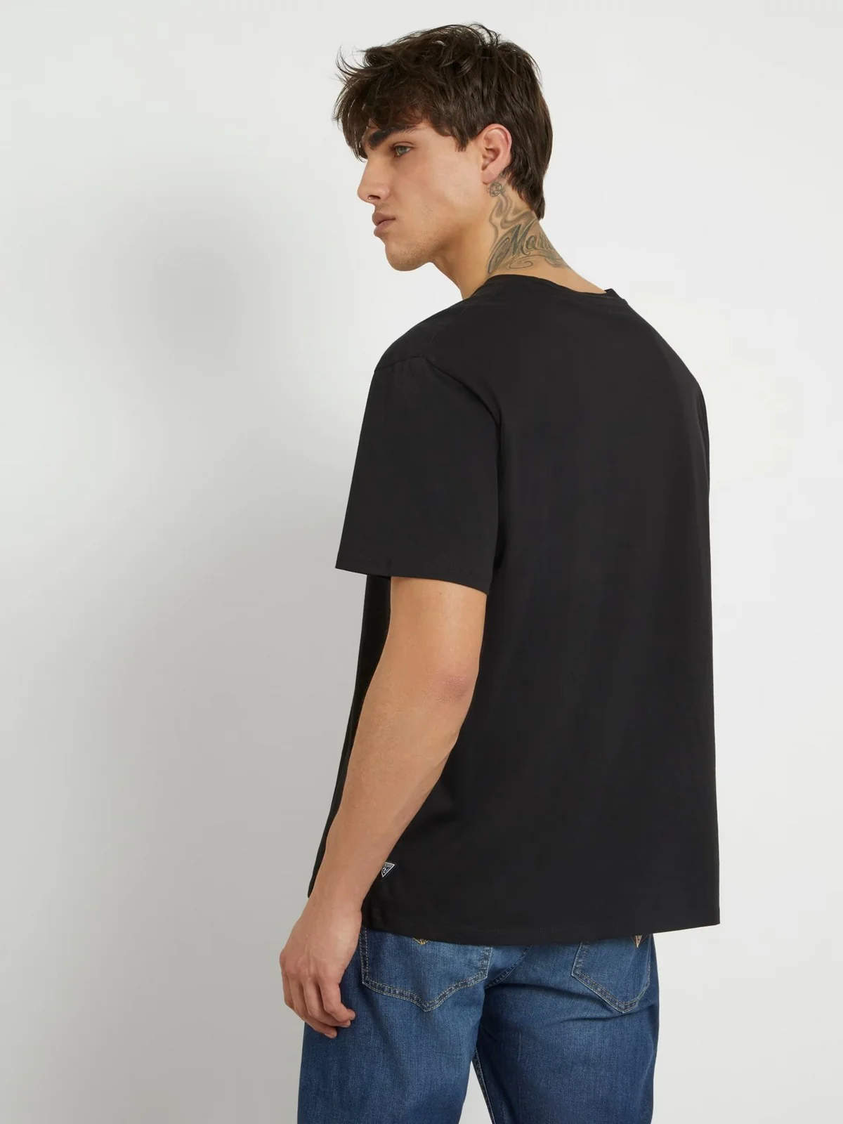 GUESS T-Shirt e Polo Uomo SS BSC GUESS BEAR TE M4RI81 K9RM1 JBLK Nero - Image 3