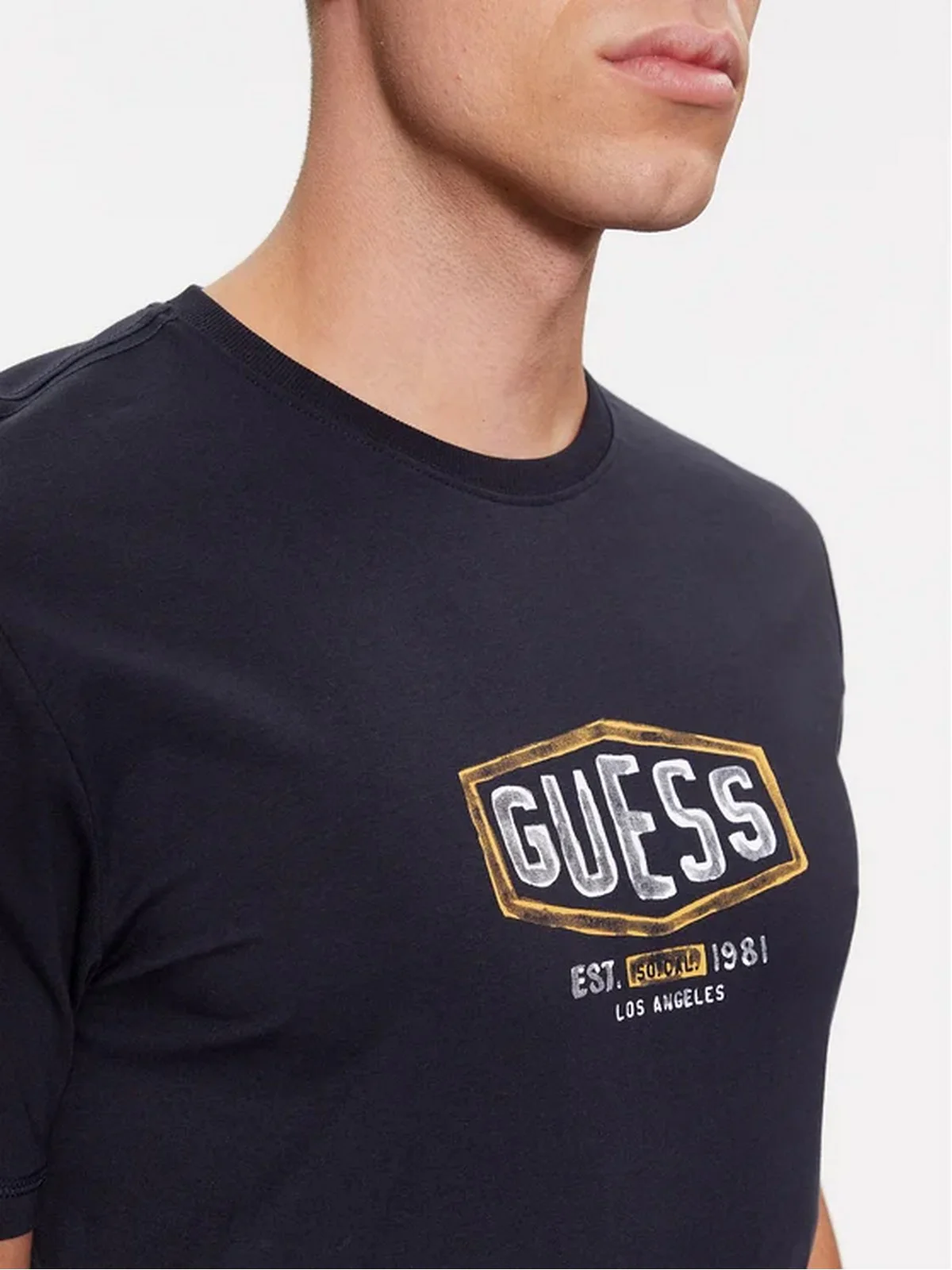 GUESS T-Shirt e Polo Uomo SS CN GUESS BOX CRAC M4RI33 J1314 G7V2 Blu - Image 3