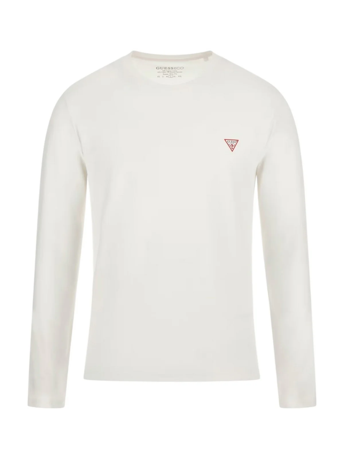 GUESS T-shirt Uomo CN LS CORE TEE M2YI28 J1314 G011 PURE WHITE - Image 5