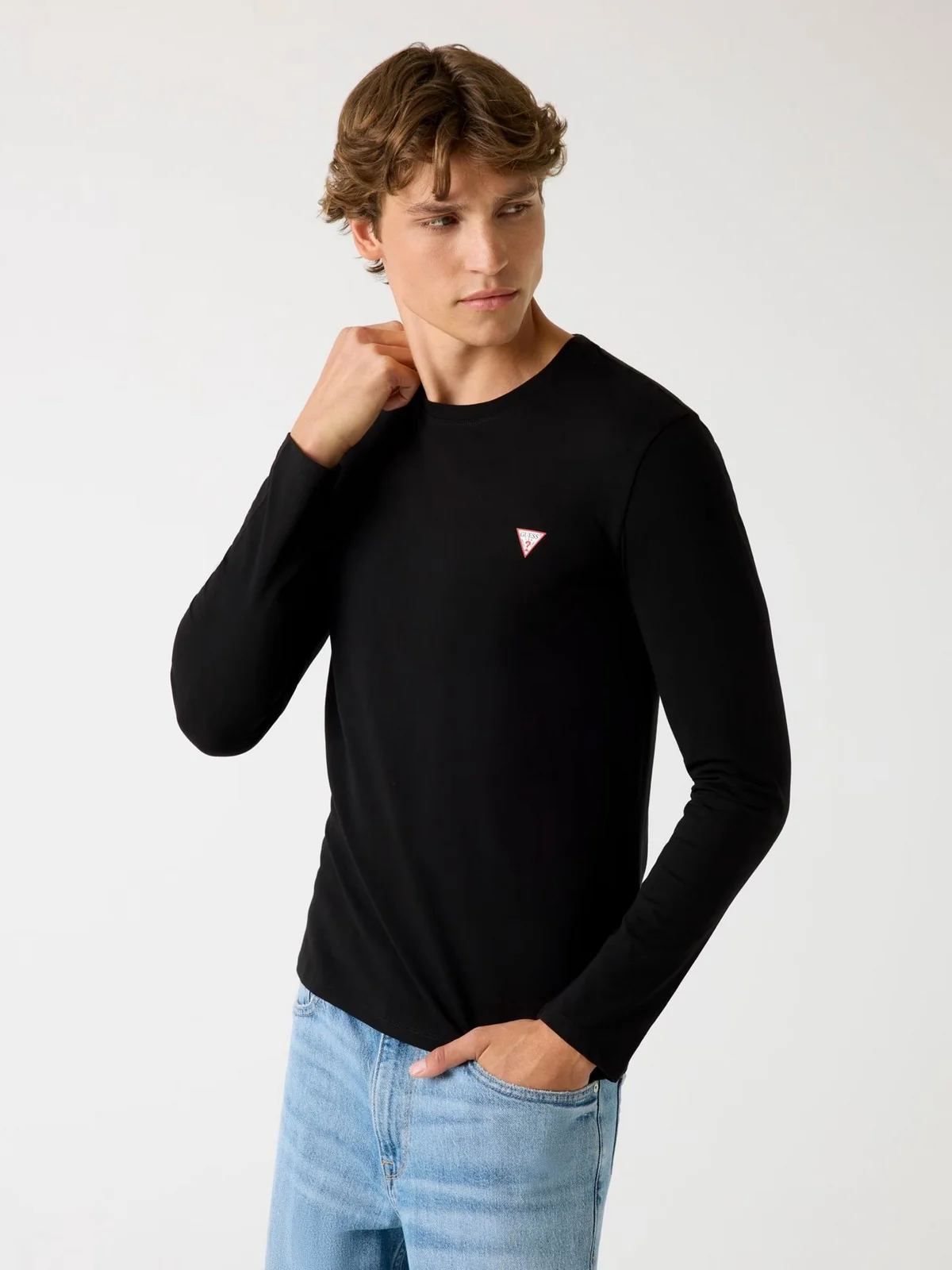 GUESS T-shirt Uomo CN LS CORE TEE M2YI28 J1314 JBLK Jet Black A996 - Image 2