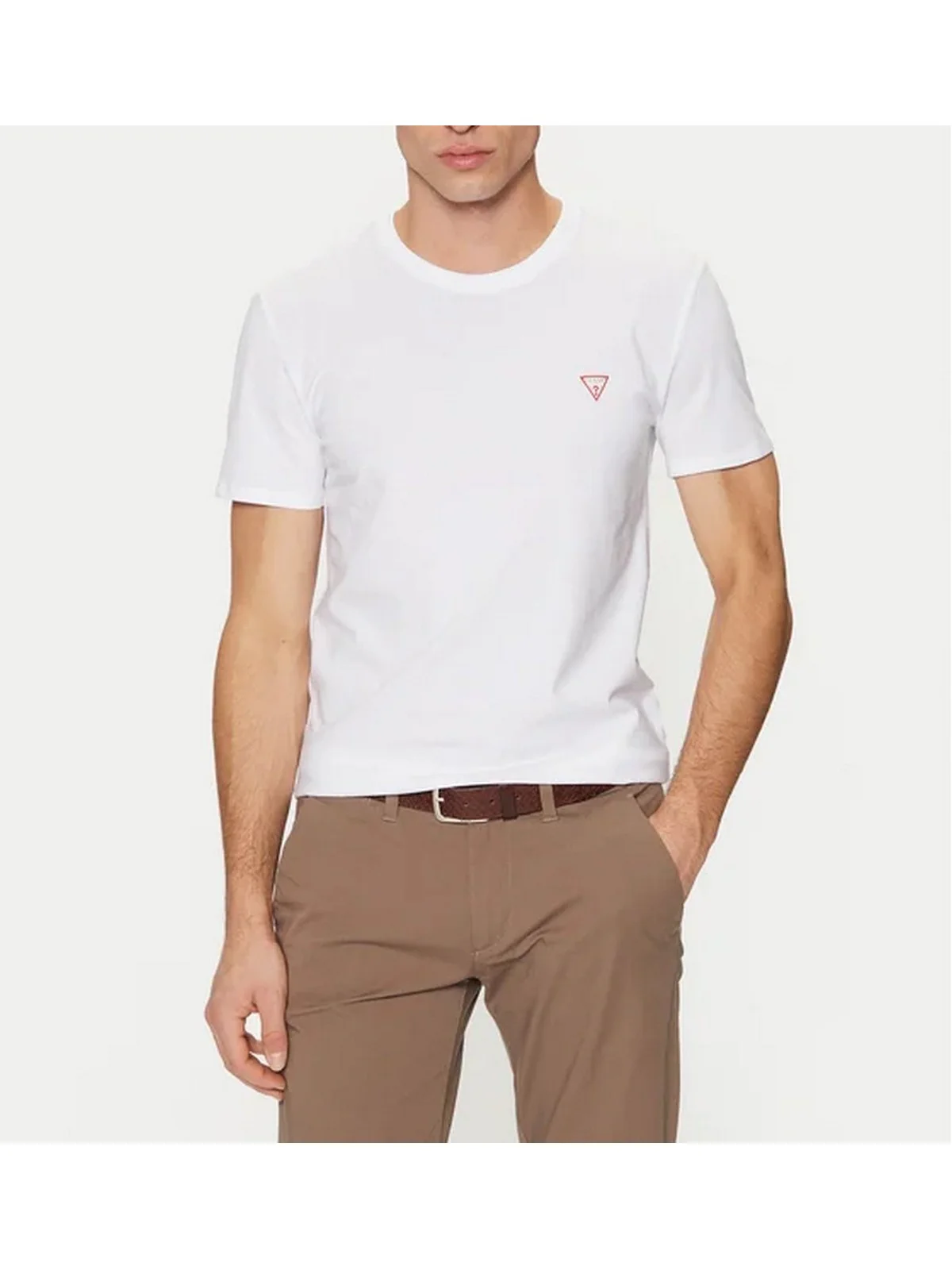 GUESS T-shirt Uomo CN SS CORE TEE STR M2YI24 J1314 G011 PURE WHITE - Image 6