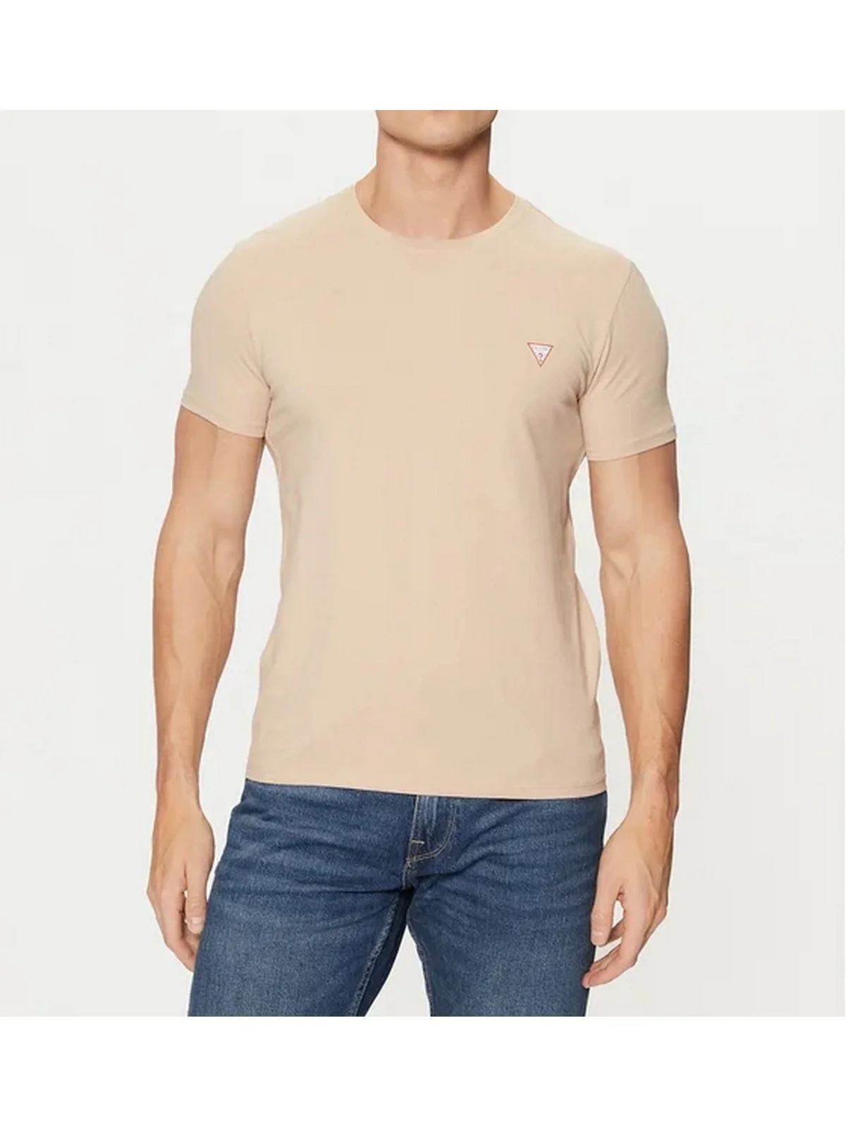GUESS T-shirt Uomo CN SS CORE TEE STR M2YI24 J1314 G1DR NEUTRAL SAND - Image 2