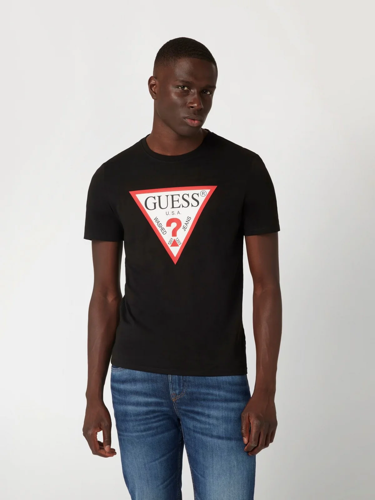 GUESS T-shirt Uomo CN SS ORIGINAL LOGO TEE M2YI71 I3Z14 JBLK Jet Black A996 - Image 2