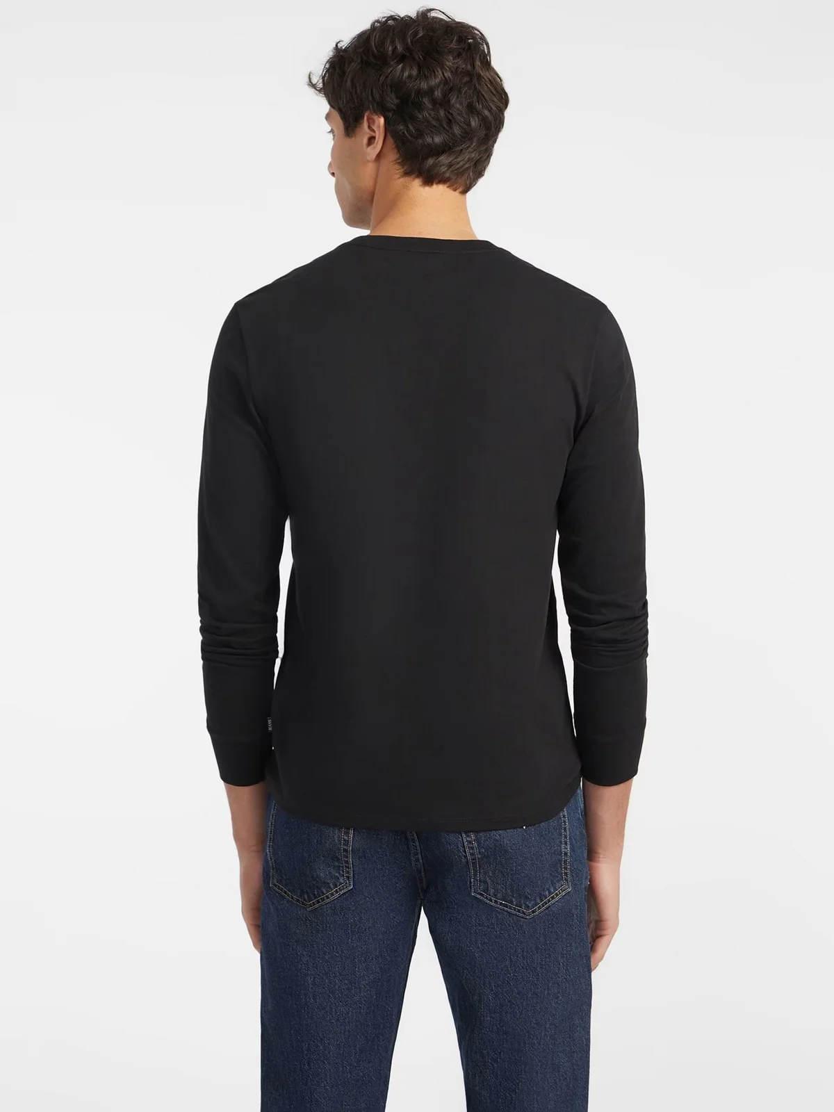 GUESS T-shirt Uomo GJ LS CN SLIM AMERICAN TR TEE M4YI54 K8HM0 JBLK Jet Black A996 - Image 8
