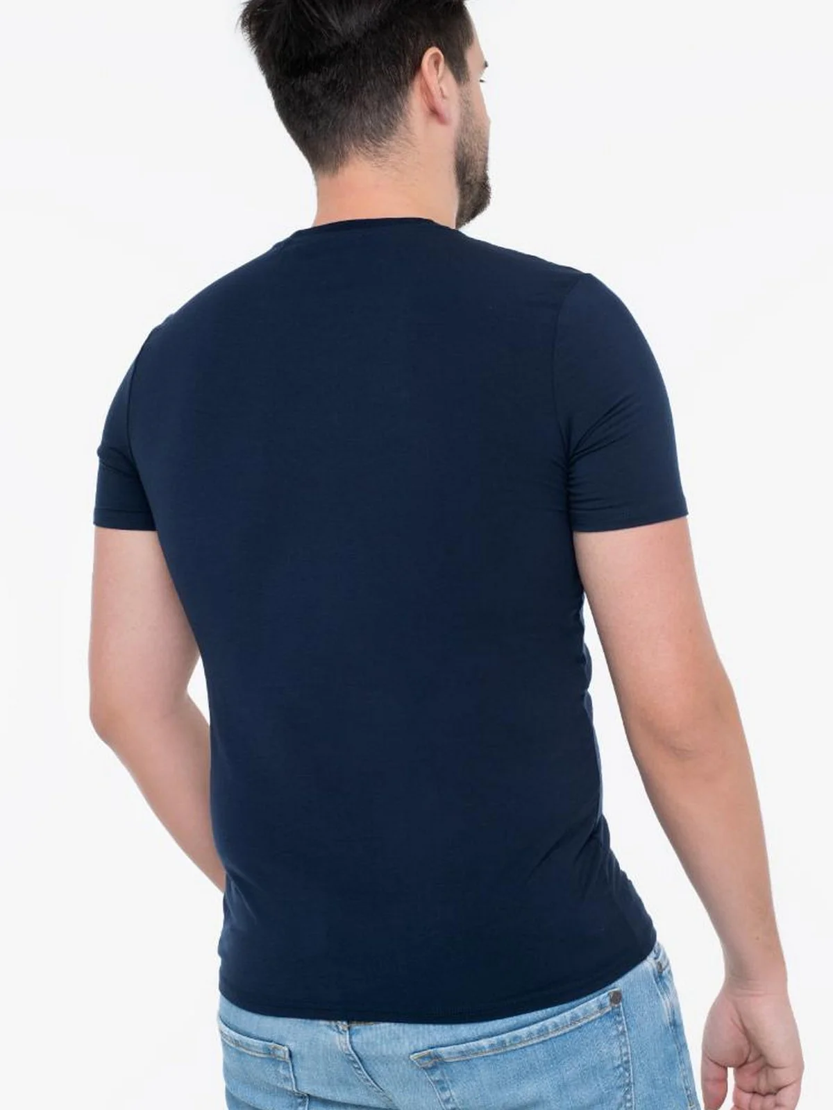 GUESS T-shirt Uomo GJ SLIM FIT SINGLE CN TEE M4BZ38 KBF92 A71W DARING OCEAN - Image 3