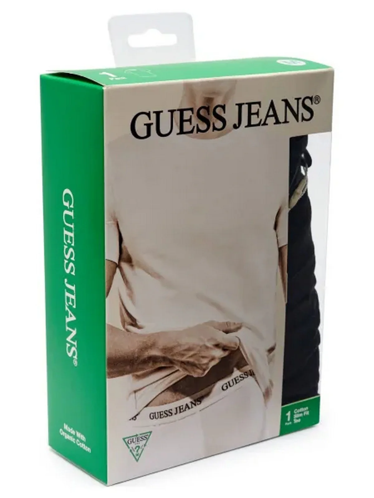 GUESS T-shirt Uomo GJ SLIM FIT SINGLE CN TEE M4BZ39 K6YW1 JBLK Jet Black A996 - Image 6