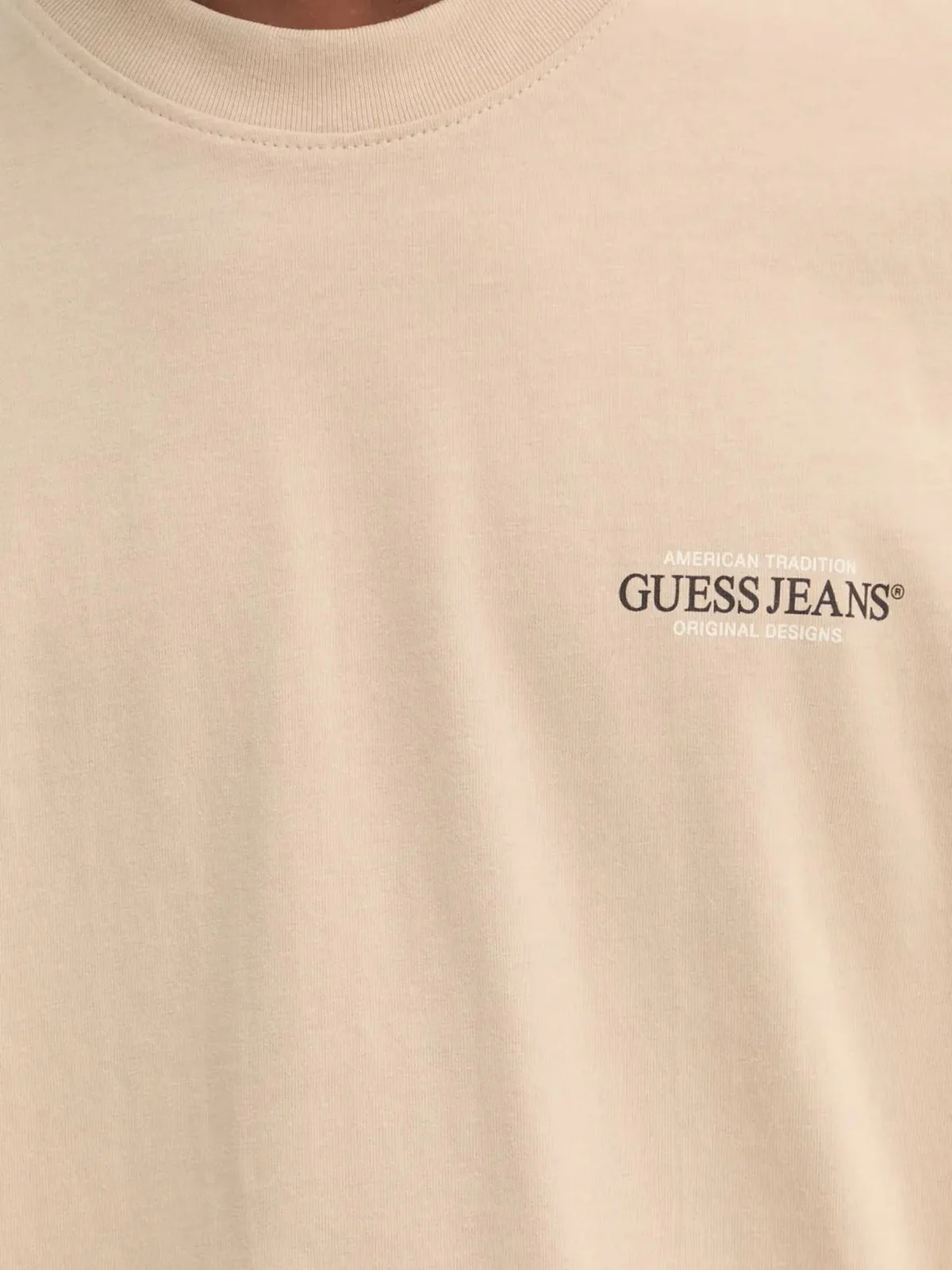 GUESS T-shirt Uomo GJ SS CN OS AMERICAN TRAD TEE M4BI75 K8FQ4 A117 SAFARI TAN - Image 6