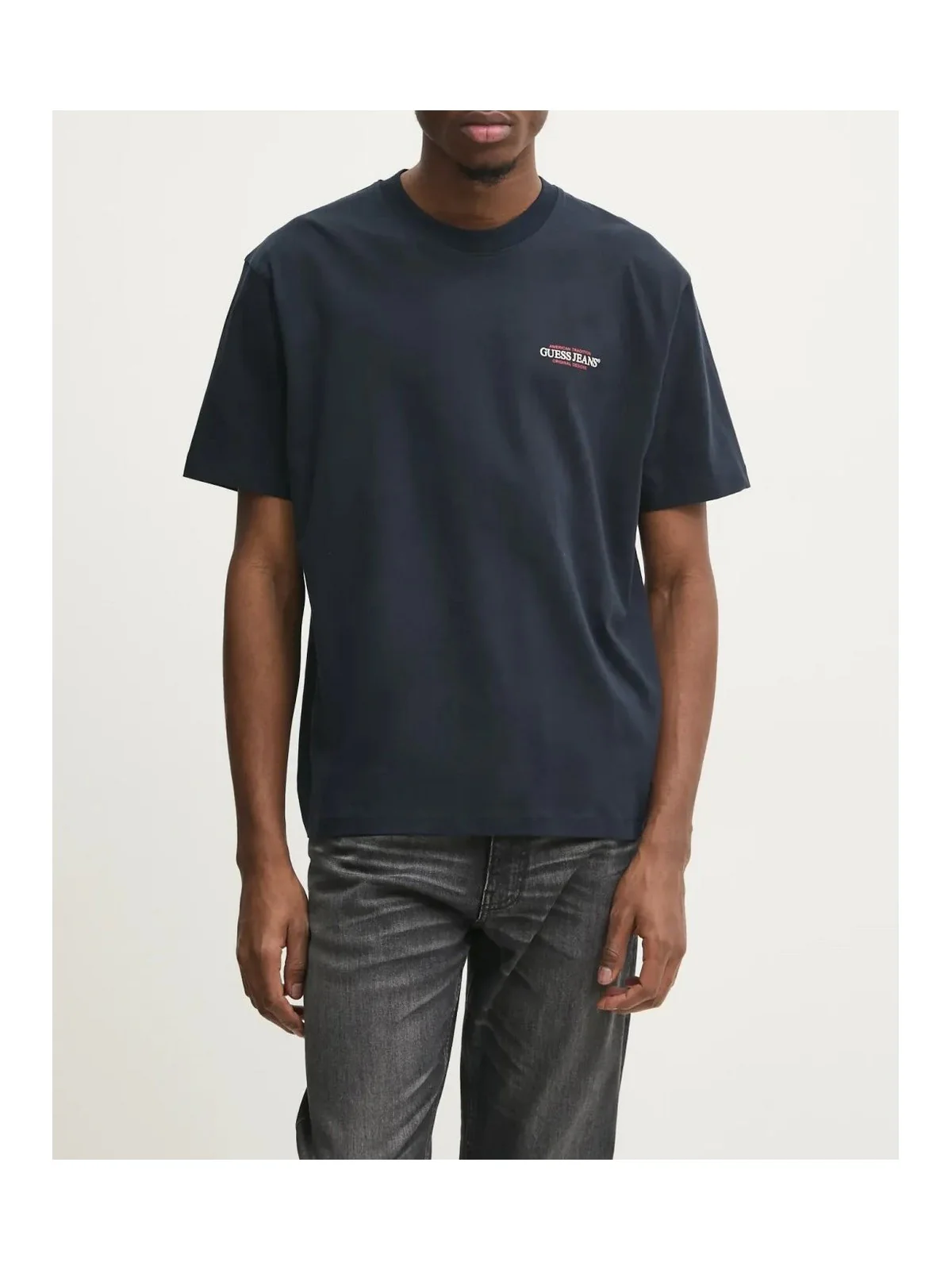 GUESS T-shirt Uomo GJ SS CN OS AMERICAN TRAD TEE M4BI75 K8FQ4 A71W DARING OCEAN - Image 4