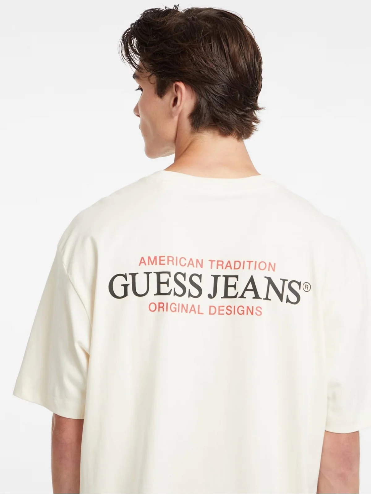 GUESS T-shirt Uomo GJ SS CN OS AMERICAN TRAD TEE M4BI75 K8FQ4 G053 SANDY SHORE - Image 3