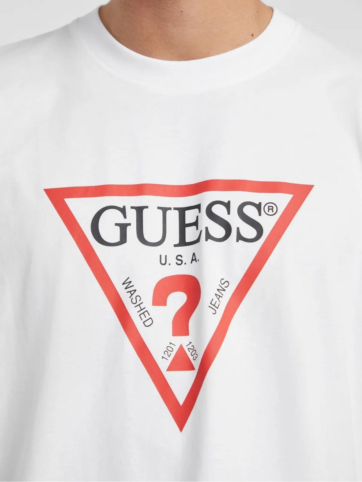 GUESS T-shirt Uomo GJ SS CN OS ICONIC TEE M4YI45 K8FQ4 G011 Bianco - Image 3